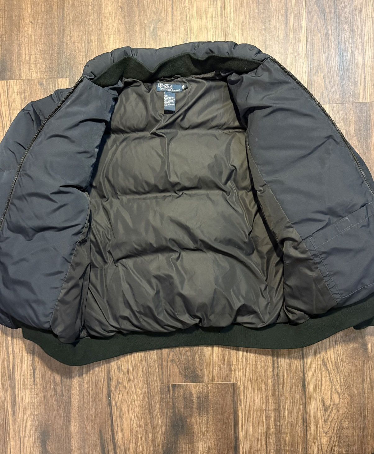 Polo Ralph Lauren 🔥Vintage POLO RALPH LAUREN Navy Blue Down Winter Puffer Coat Size US L / EU 52-54 / 3 - 3 Thumbnail
