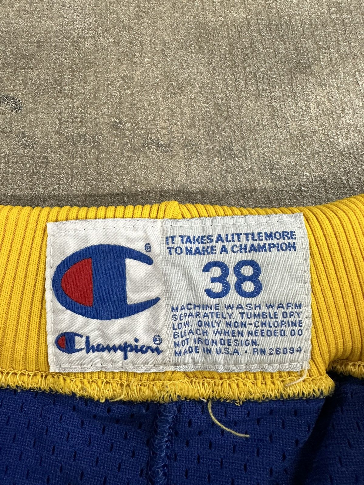Champion Vintage 90s Champion Golden State Warriors Authentic Pro Cut Size US 38 / EU 54 - 12 Thumbnail