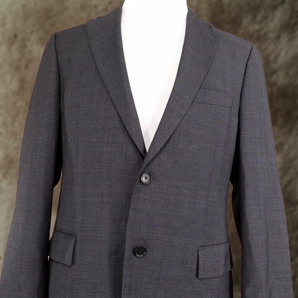 Hugo Boss HUGO BOSS Suit Jacket Mens 40R Gray Wool 100% Virgin Blazer 2 Button Sport Coat Jacket/Coat Size 40R - 1 Thumbnail