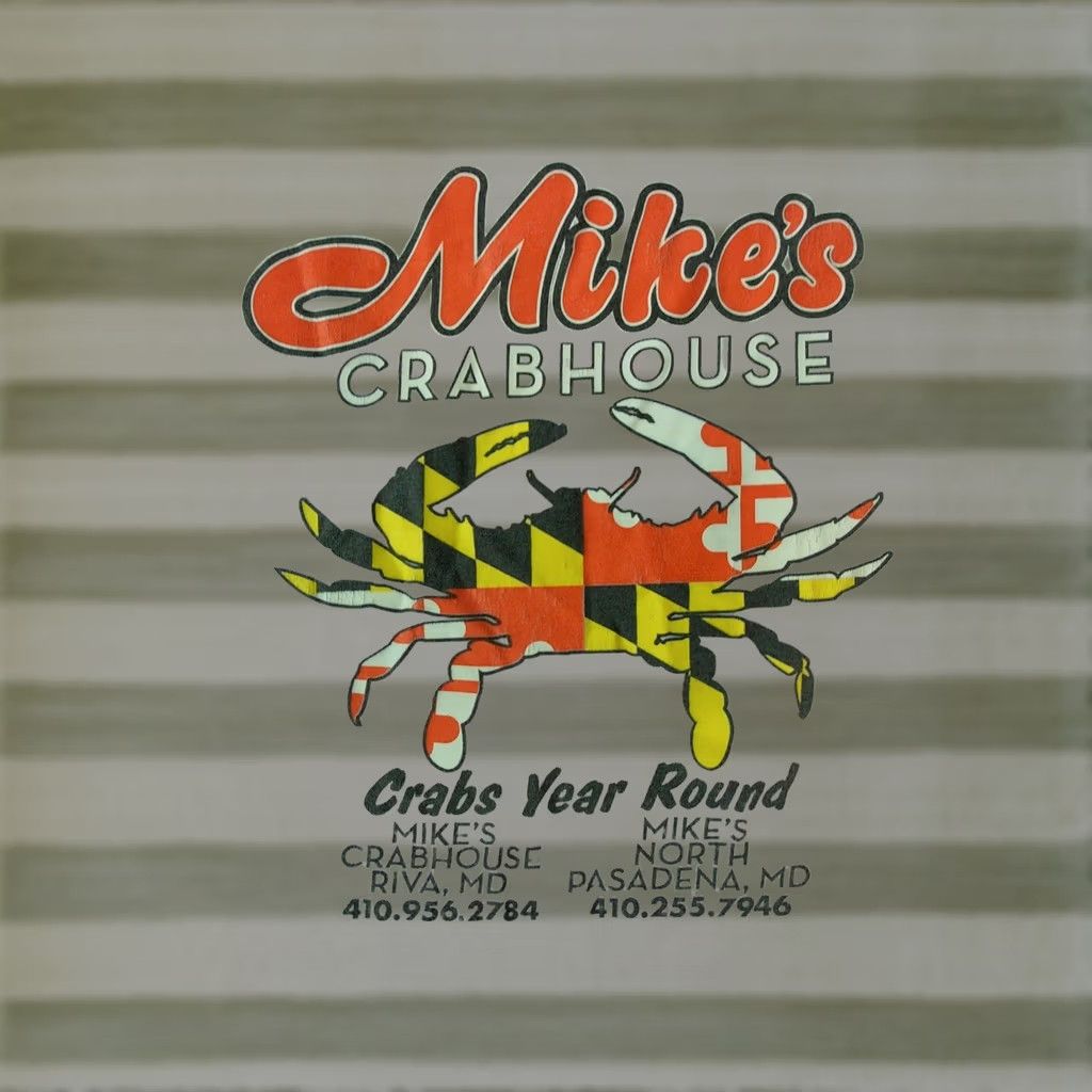 Gildan MIKE'S CRAB HOUSE Shirt Mens Large Seafood Glen Burnie Riva PASADENA MARYLAND - Vintage Size US L / EU 52-54 / 3 - 1 Thumbnail