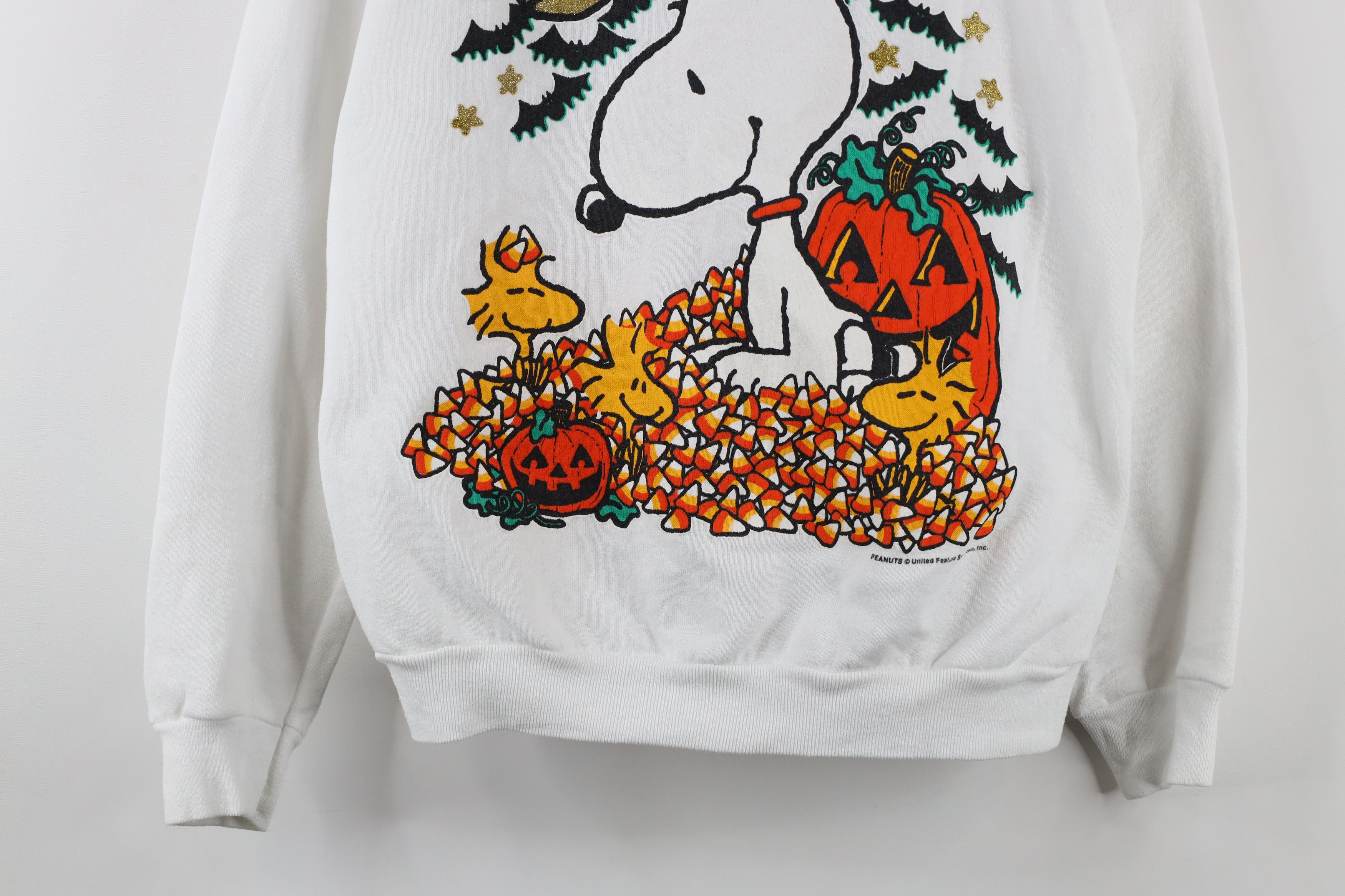 Vintage Vintage 90s Peanuts Snoopy Crewneck Sweatshirt White USA Size M / US 6-8 / IT 42-44 - 3 Thumbnail