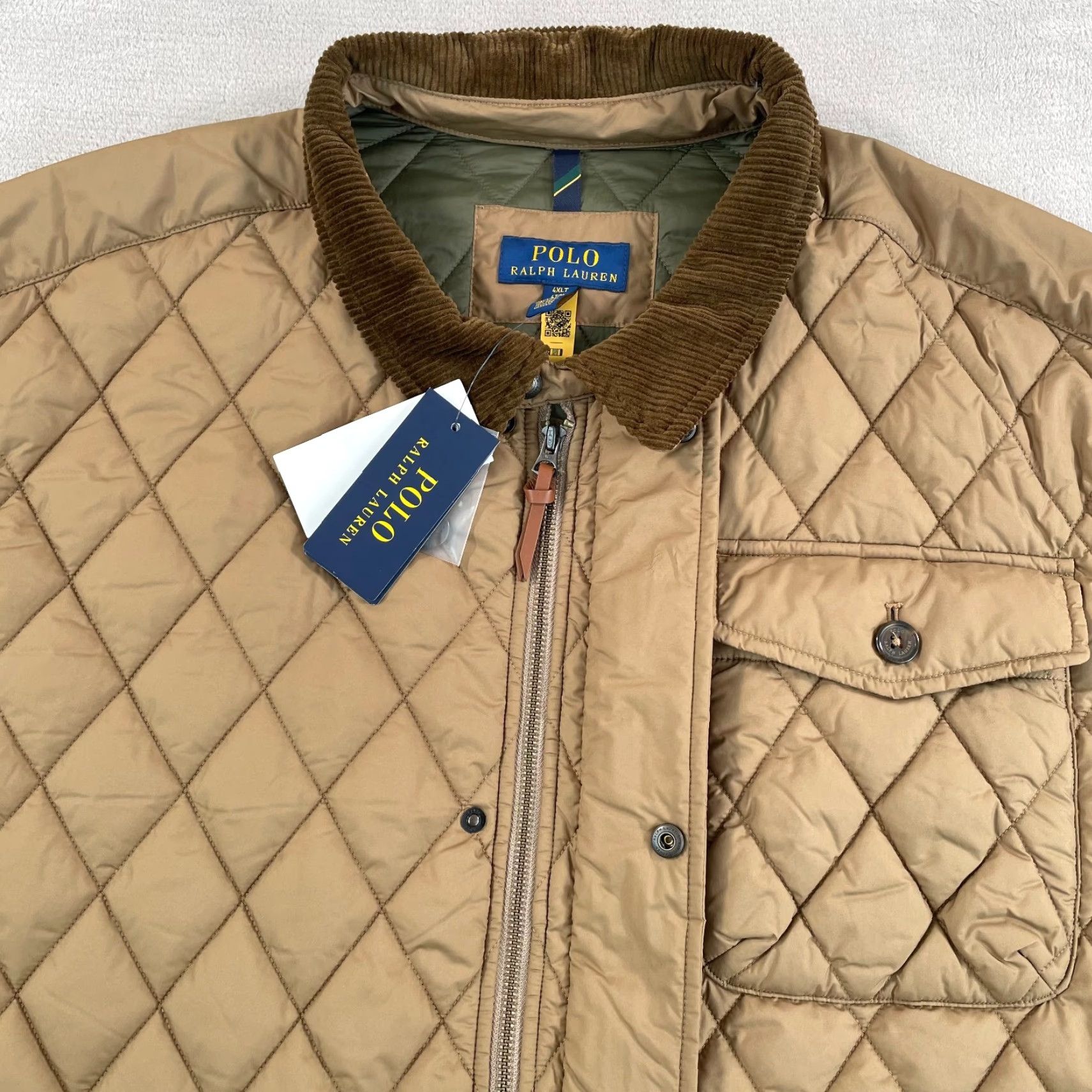 Polo Ralph Lauren VINTAGE Polo Ralph Lauren The Beaton Quilted Jacket Men 4XLT Tall Brown Water Repellent Size US XXL / EU 58 / 5 - 4 Thumbnail