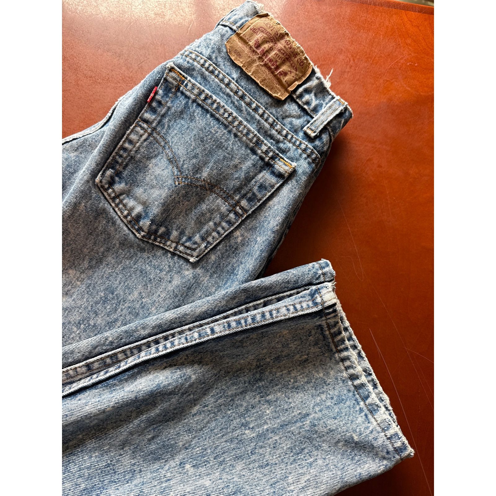 Levi's Vintage Levi’s Acid Wash 80's Blue Jeans 32x30 Made in USA Size US 32 / EU 48 - 8 Thumbnail