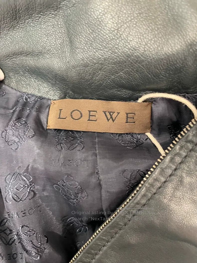 Loewe Loewe Green leather jacket Size XS / US 0-2 / IT 36-38 - 4 Thumbnail