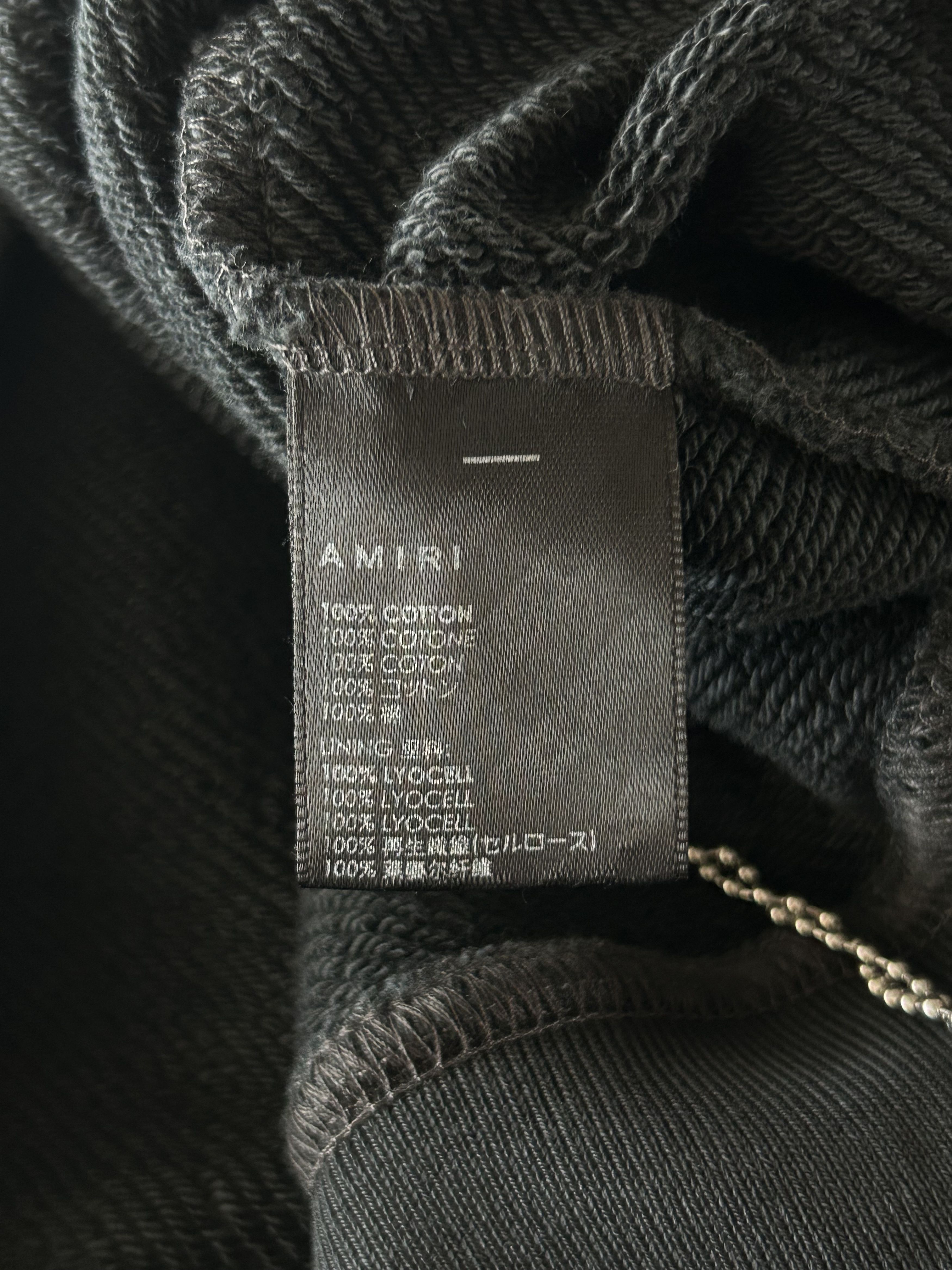 Amiri Amiri Black & Yellow Track Logo Hoodie Size US L / EU 52-54 / 3 - 4 Thumbnail