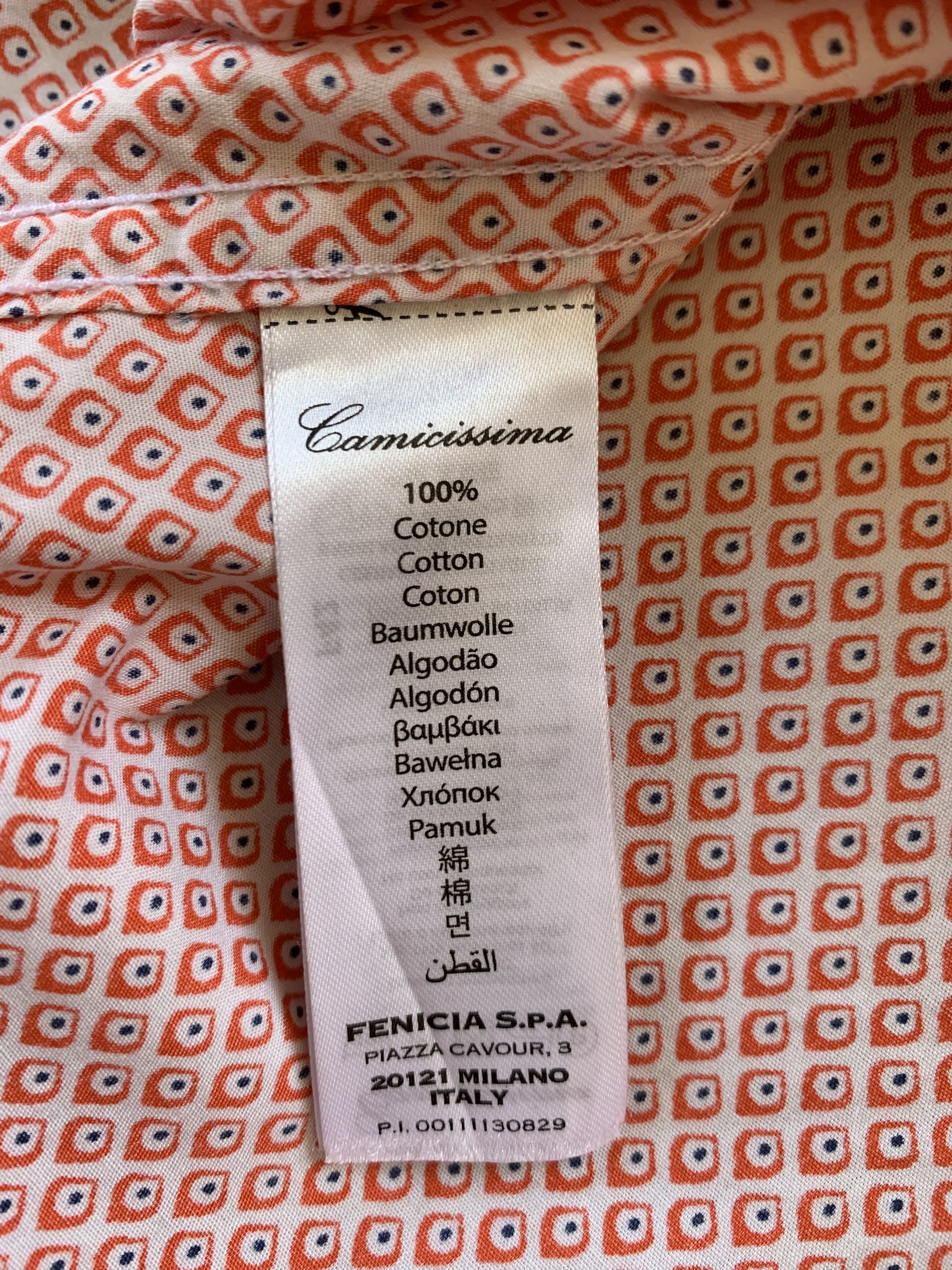 Other Camicissima Trendy Men’s Long Sleeve Button Up Shirt Size US XL / EU 56 / 4 - 6 Thumbnail