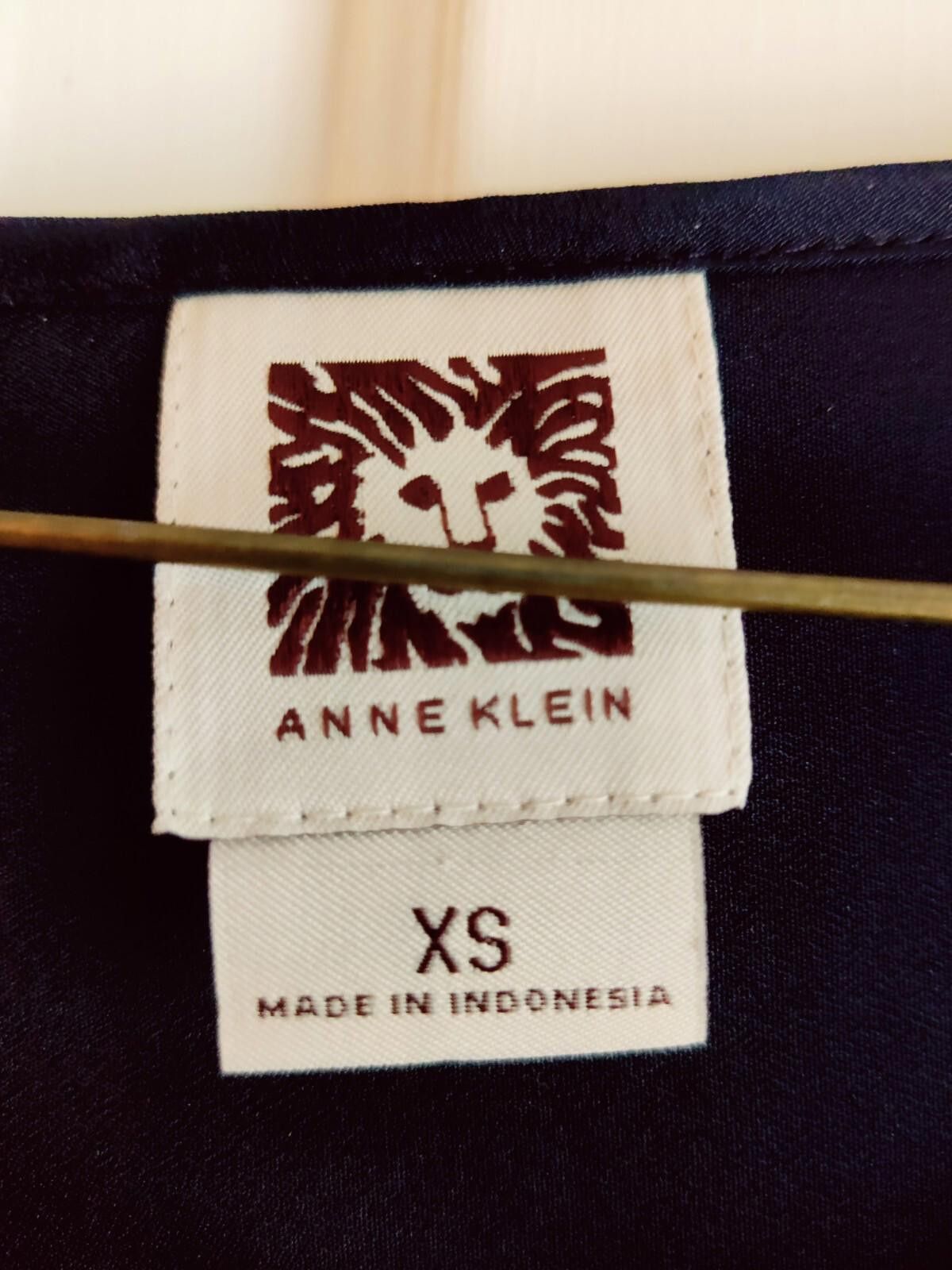 Other Anne Klein size Size XS Navy Blue Shirt Top Blouse Business Size XS / US 0-2 / IT 36-38 - 5 Thumbnail
