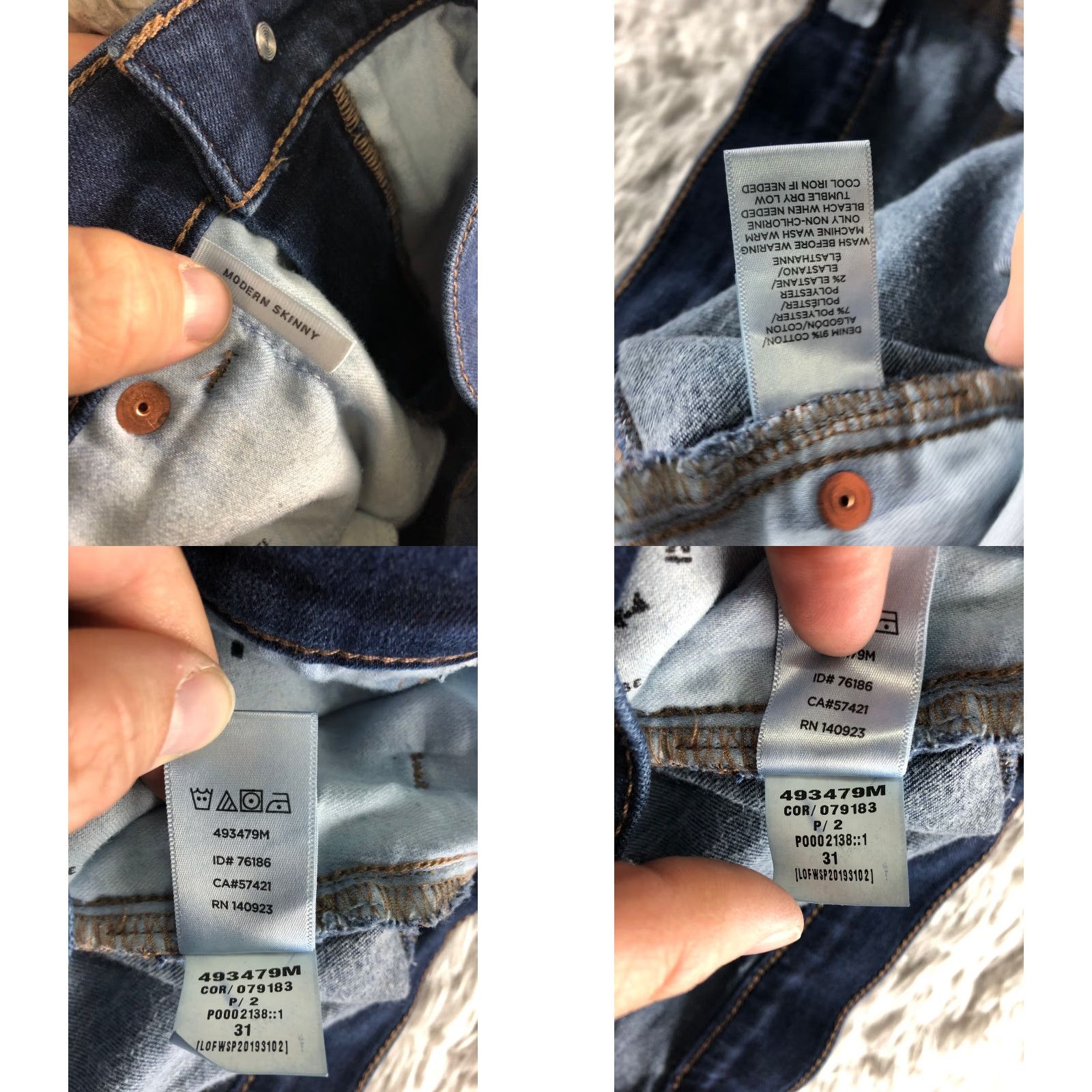 Loft LOFT Womens Size 31 Modern Skinny Mid Rise Medium Wash Blue Denim Jeans Shirt No N/A Size 24" / US 00 / IT 34 - 8 Thumbnail