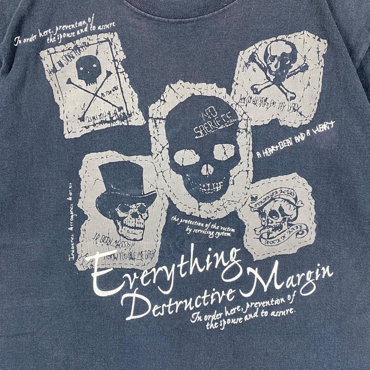 Japanese Brand × Vintage QUASH DISASTER Everything Destructive Margin Tee Shirt Size US M / EU 48-50 / 2 - 2 Thumbnail