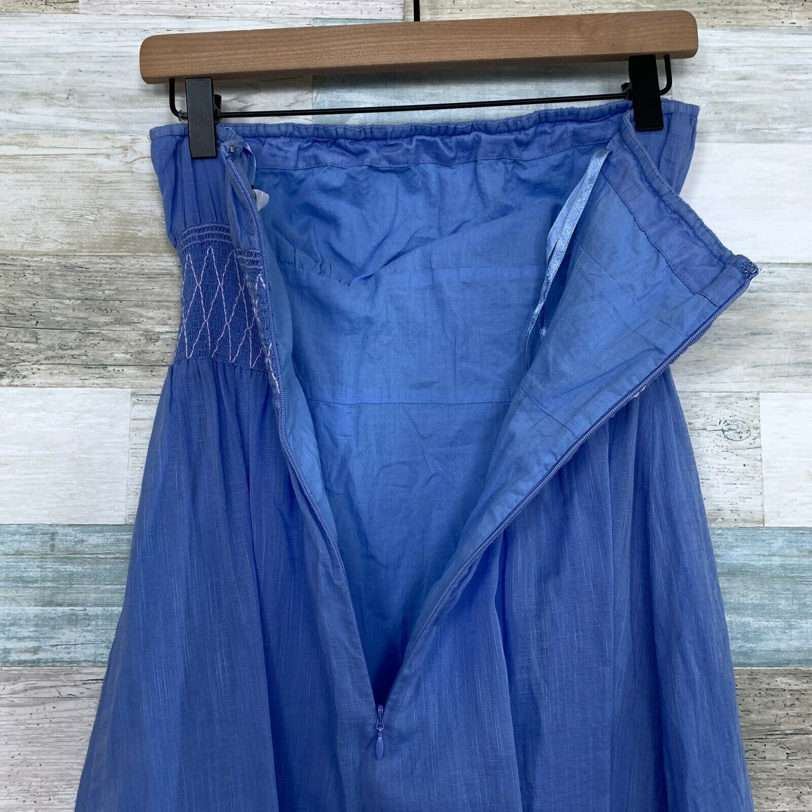 J.Crew J Crew Cabana Strapless Midi Dress Blue Womens 2 Size XS / US 0-2 / IT 36-38 - 6 Thumbnail