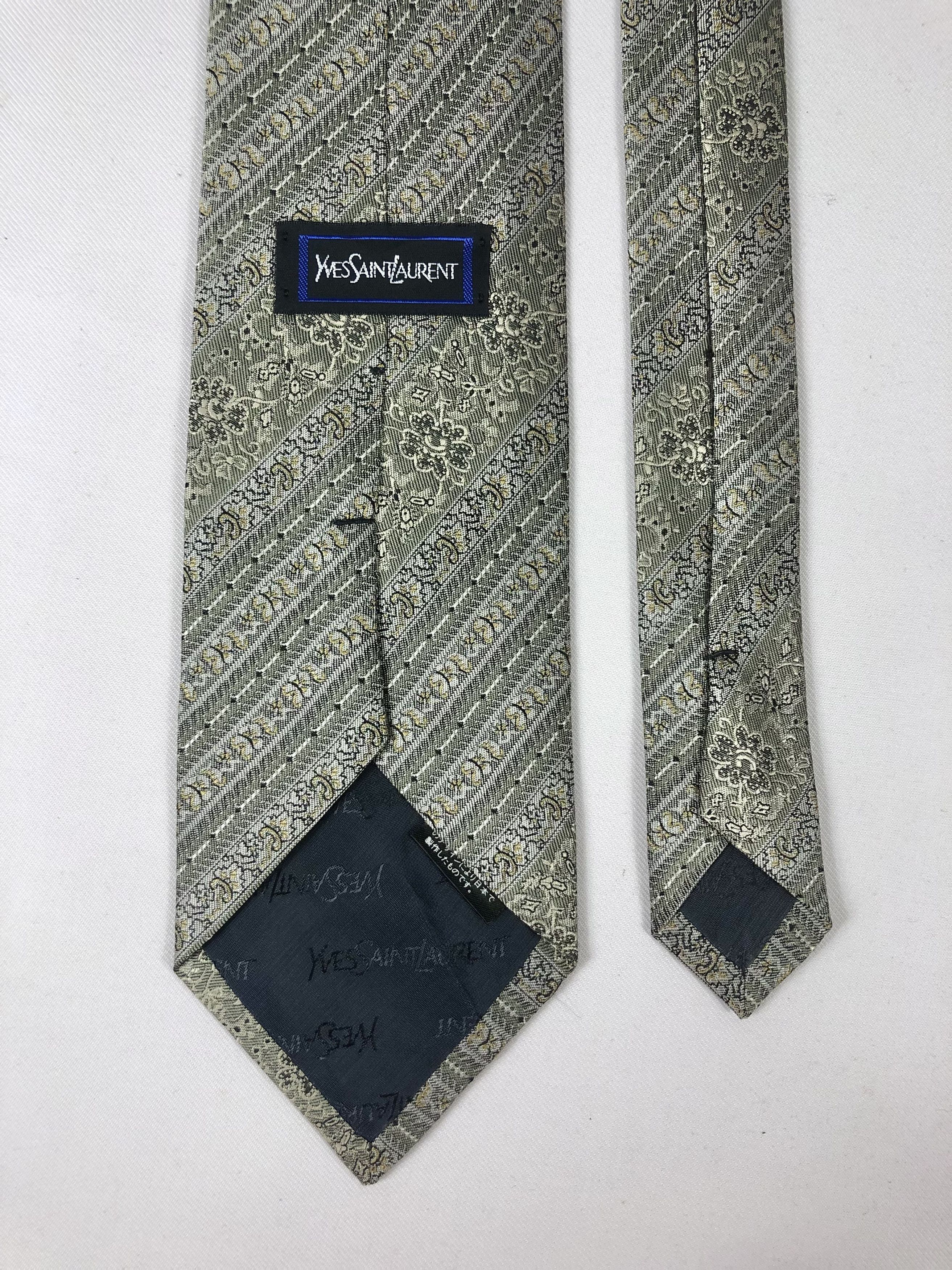 Yves Saint Laurent Rare Vintage Yves Saint Laurent YSL Silk Tie Size ONE SIZE - 5 Thumbnail