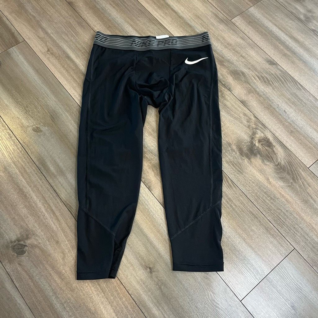 Nike Nike Pro Black Athletic Workout Leggings Men Large Bin E-4 Size US 34 / EU 50 - 2 Thumbnail