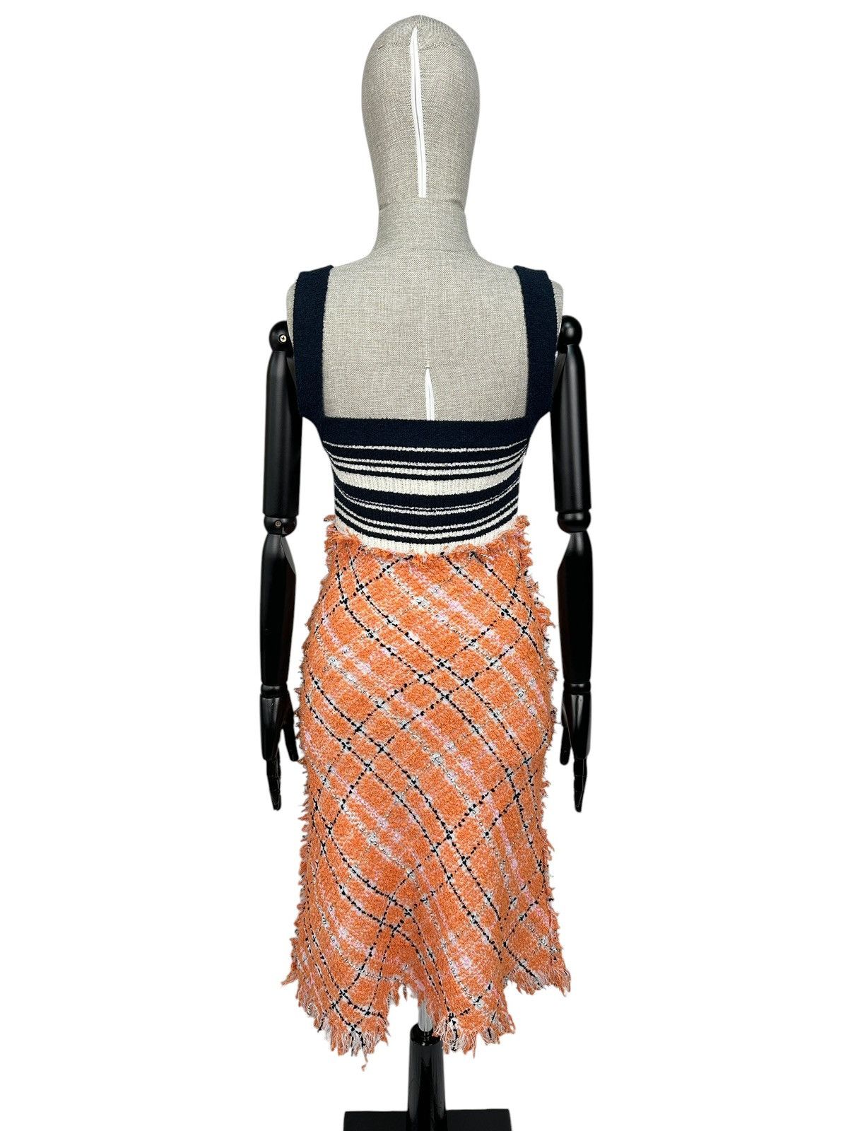 Marni MARNI Striped Bustier Tweed Dress Alkekengi Size 40 Size S / US 4 / IT 40 - 2 Thumbnail