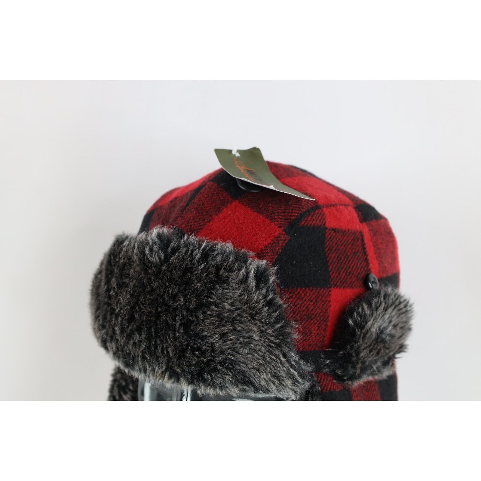 Vintage Deadstock Vintage Y2K Wool Blend Quilted Hunter Trapper Hat Size ONE SIZE - 2 Thumbnail