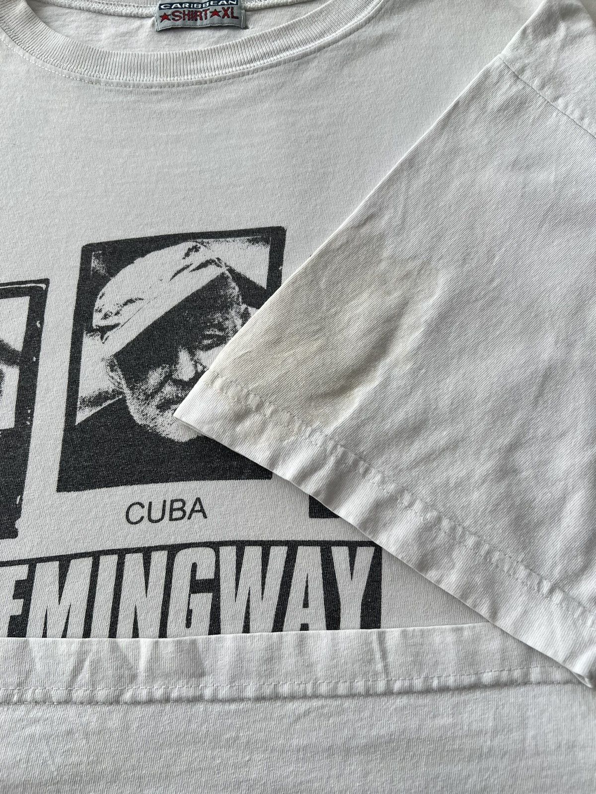 Vintage Vintage Ernest Hemingway Cuba White T-shirt Size US XL / EU 56 / 4 - 6 Thumbnail