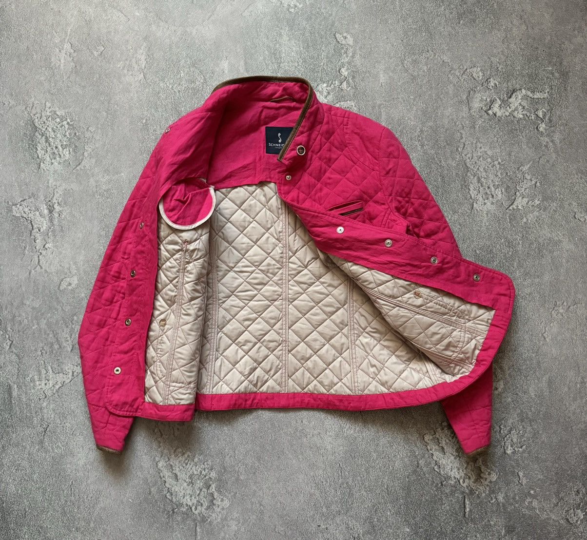 Schneiders Schneiders salzburg pink quilted jacket button up bomber Size L / US 10 / IT 46 - 14 Thumbnail