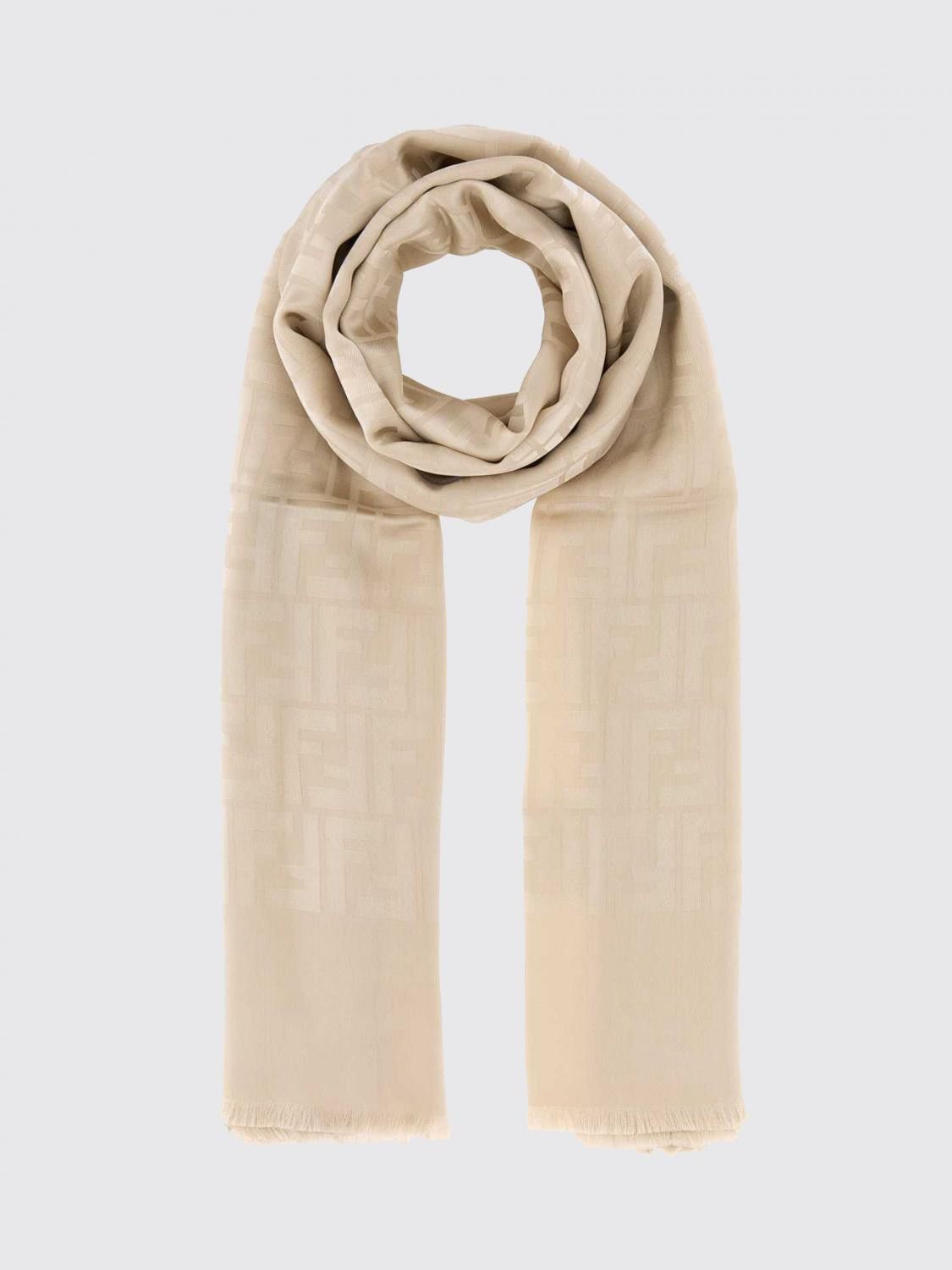 Fendi Fendi Scarf Woman Beige Size ONE SIZE - 1 Thumbnail