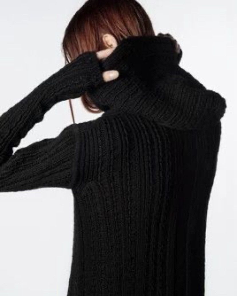 Rick Owens × Rick Owens Drkshdw Rick Owens Knitted Hooded