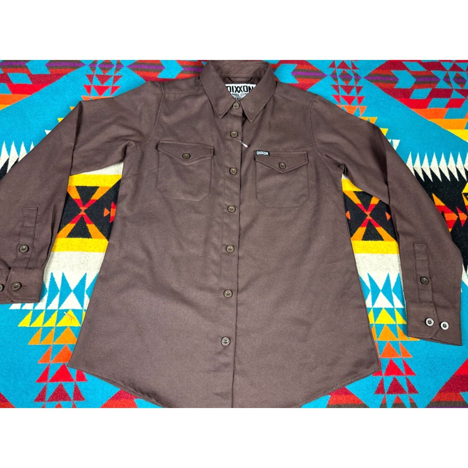 CO Dixxon Flannel Co Brown Form And Function Shirt Women’s Sz S Small Brown Flannel Button-Up Womens S Small 90s? Size S / US 4 / IT 40 - 3 Thumbnail
