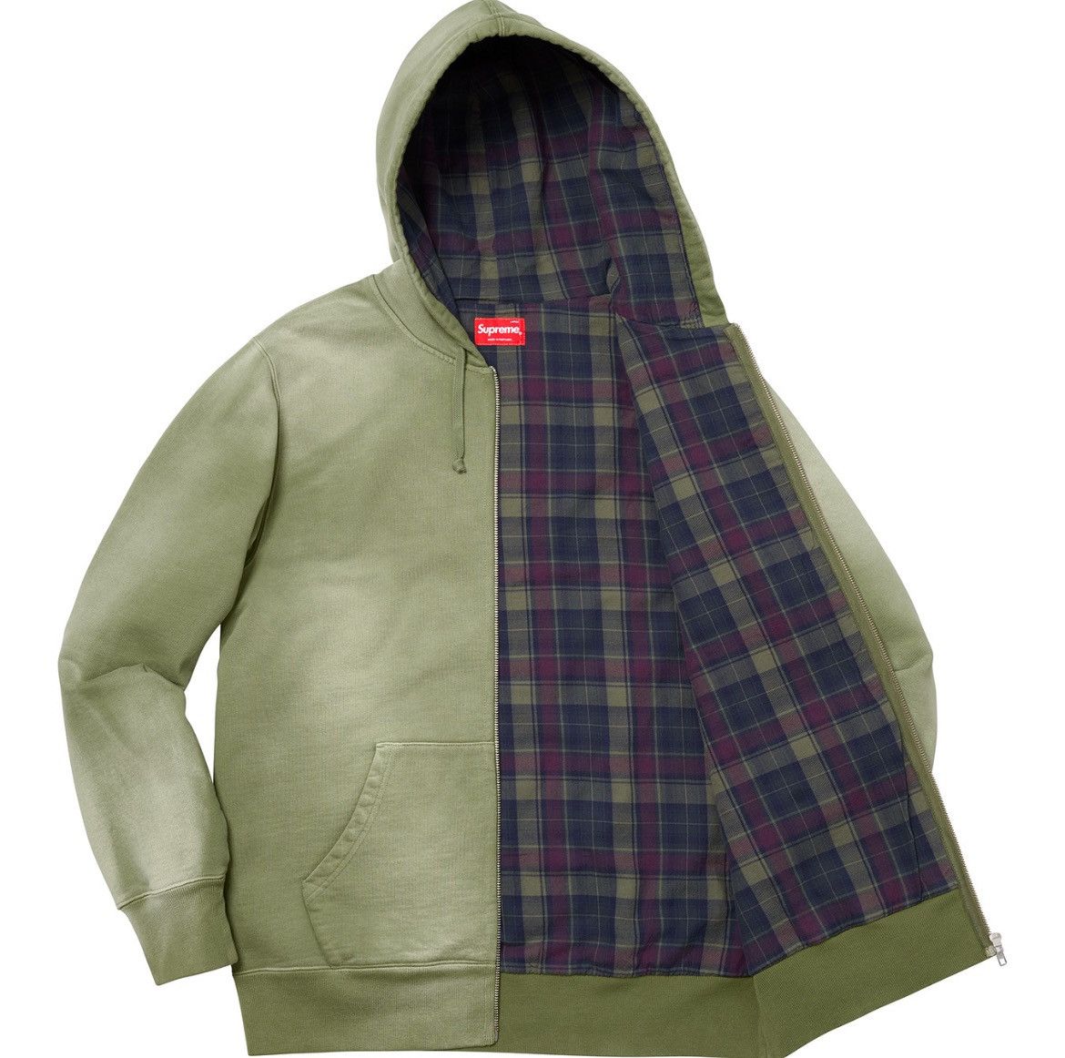 Supreme SUPREME BLEACHED ZIP UP SWEATSHIRT HOODIE Size US M / EU 48-50 / 2 - 8 Thumbnail