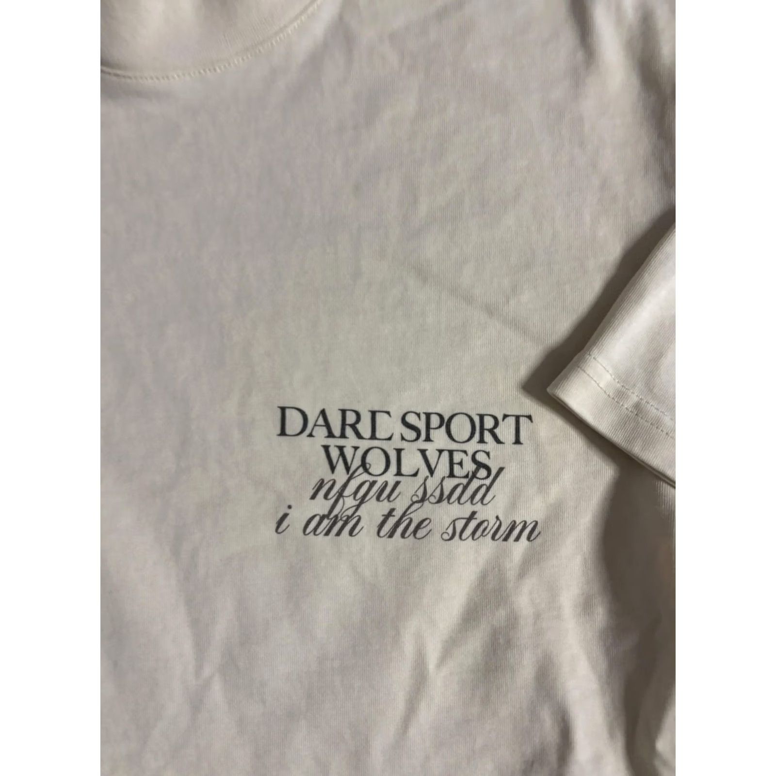 Darc Sport Darc Sport Wolves Shirt Mens M White I Am The Storm Limited Tee T-Shirt Size US M / EU 48-50 / 2 - 2 Thumbnail