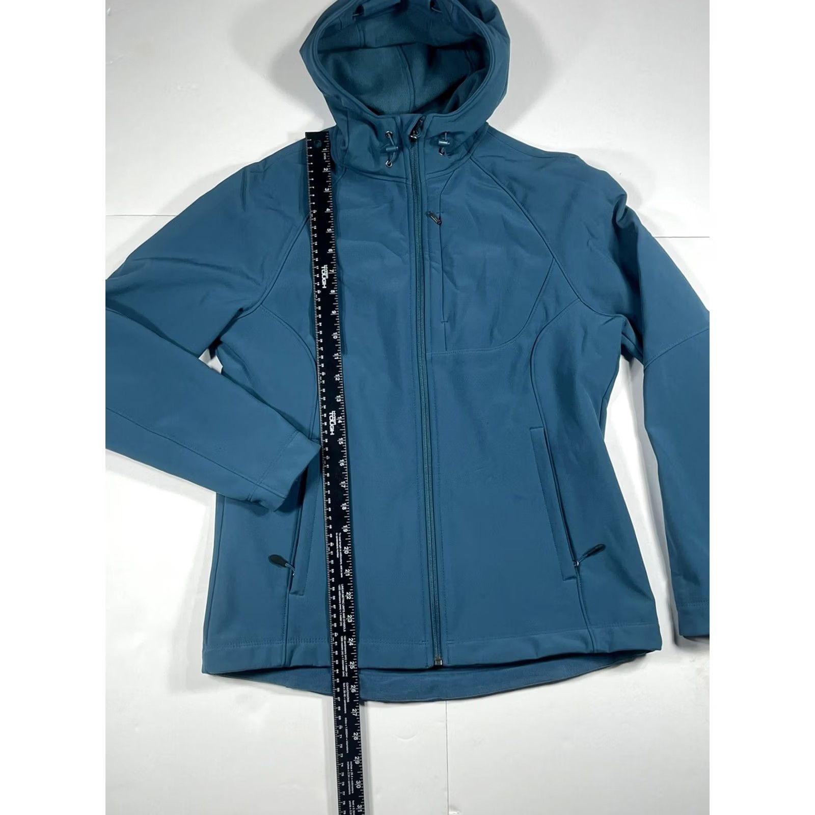 Vintage Kirkland Jacket Women’s M Blue Teal Full ZipHoodie Polyester Soft Inside Jacket/Coat Long Sleeve Zip Size M / US 6-8 / IT 42-44 - 3 Thumbnail
