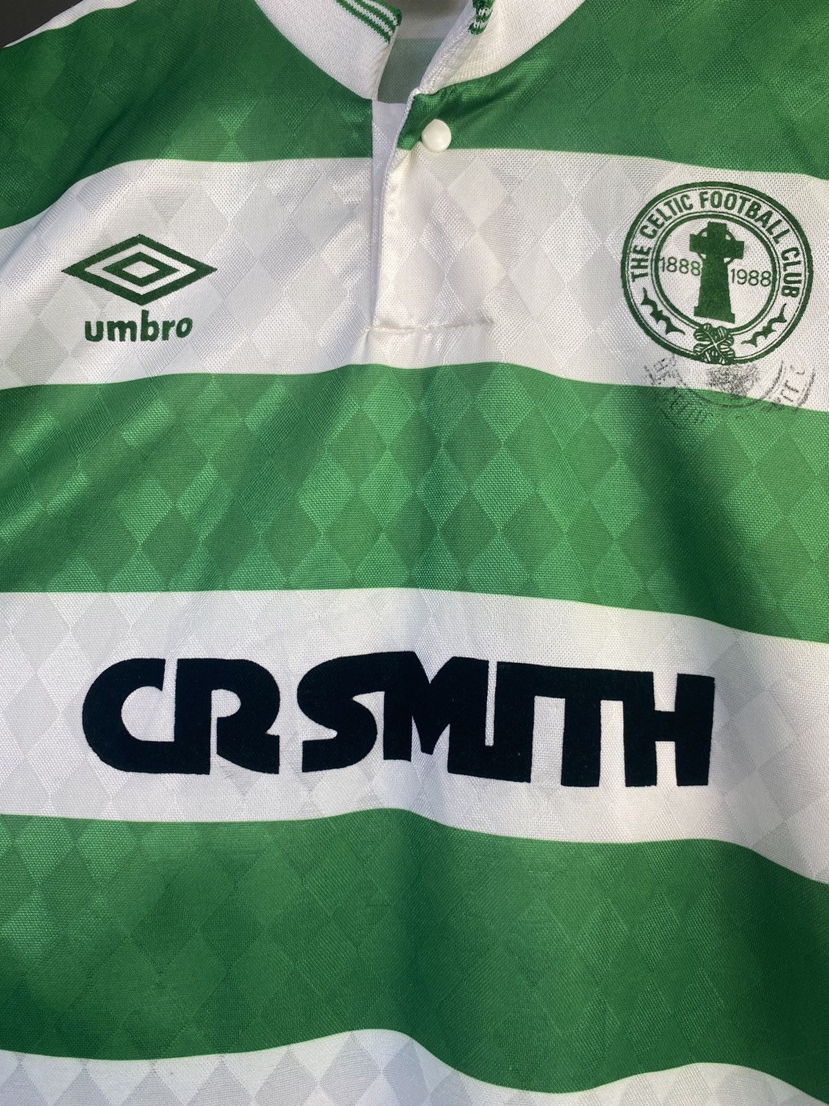 Umbro 1987/89 UMBRO CELTIC HOME SOCCER FOOTBALL JERSEY SHIRT Size US M / EU 48-50 / 2 - 9 Thumbnail