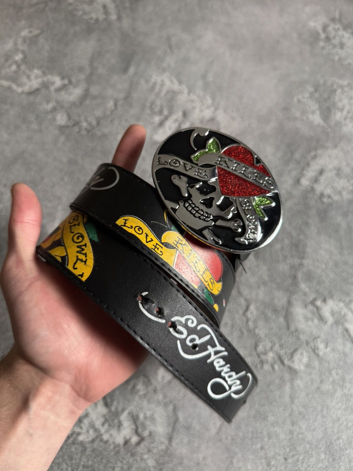 Hysteric Glamour Ed Hardy by Christian Audigier Avantgarde Y2K Japanese belt Size ONE SIZE - 2 Thumbnail
