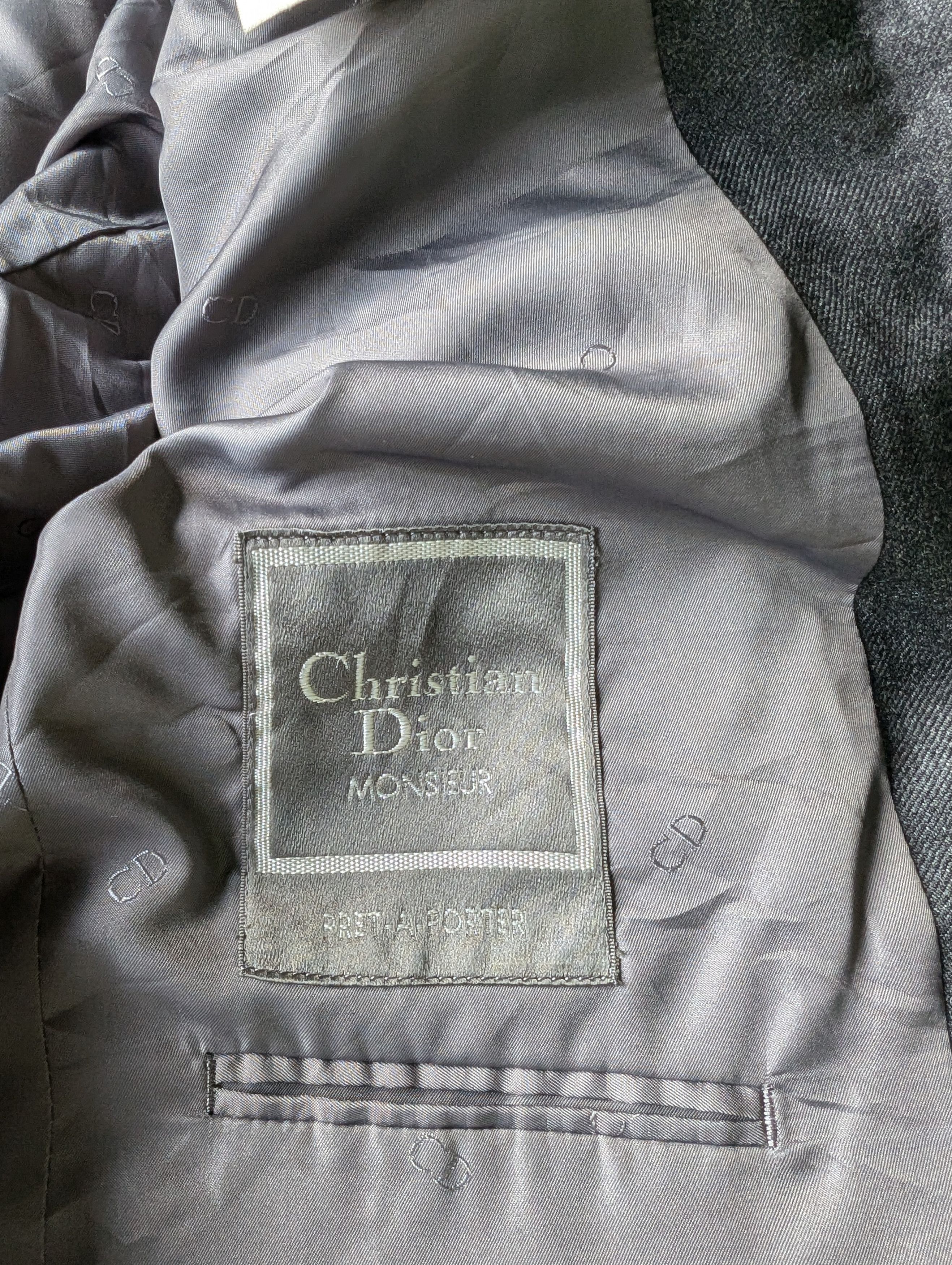 Christian Dior Monsieur × Vintage Vintage Christian Dior Monsieur Wool Blazer Size 38R - 8 Thumbnail