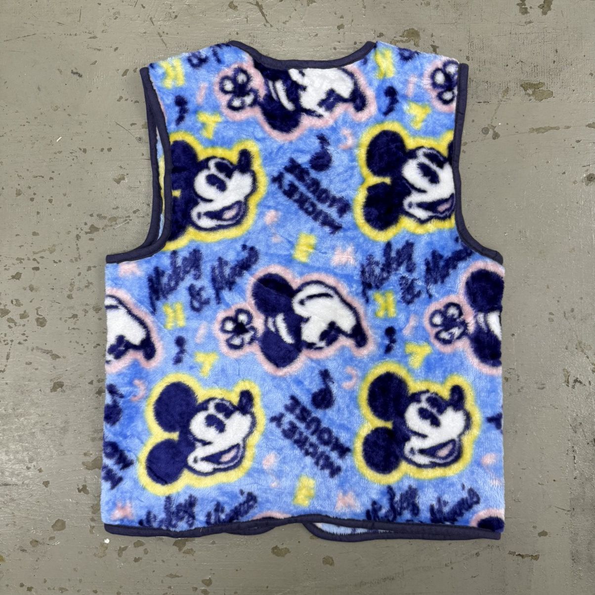 Anime Vintage Mickey Minnie Fleece Winter Vest Size US M / EU 48-50 / 2 - 8 Thumbnail