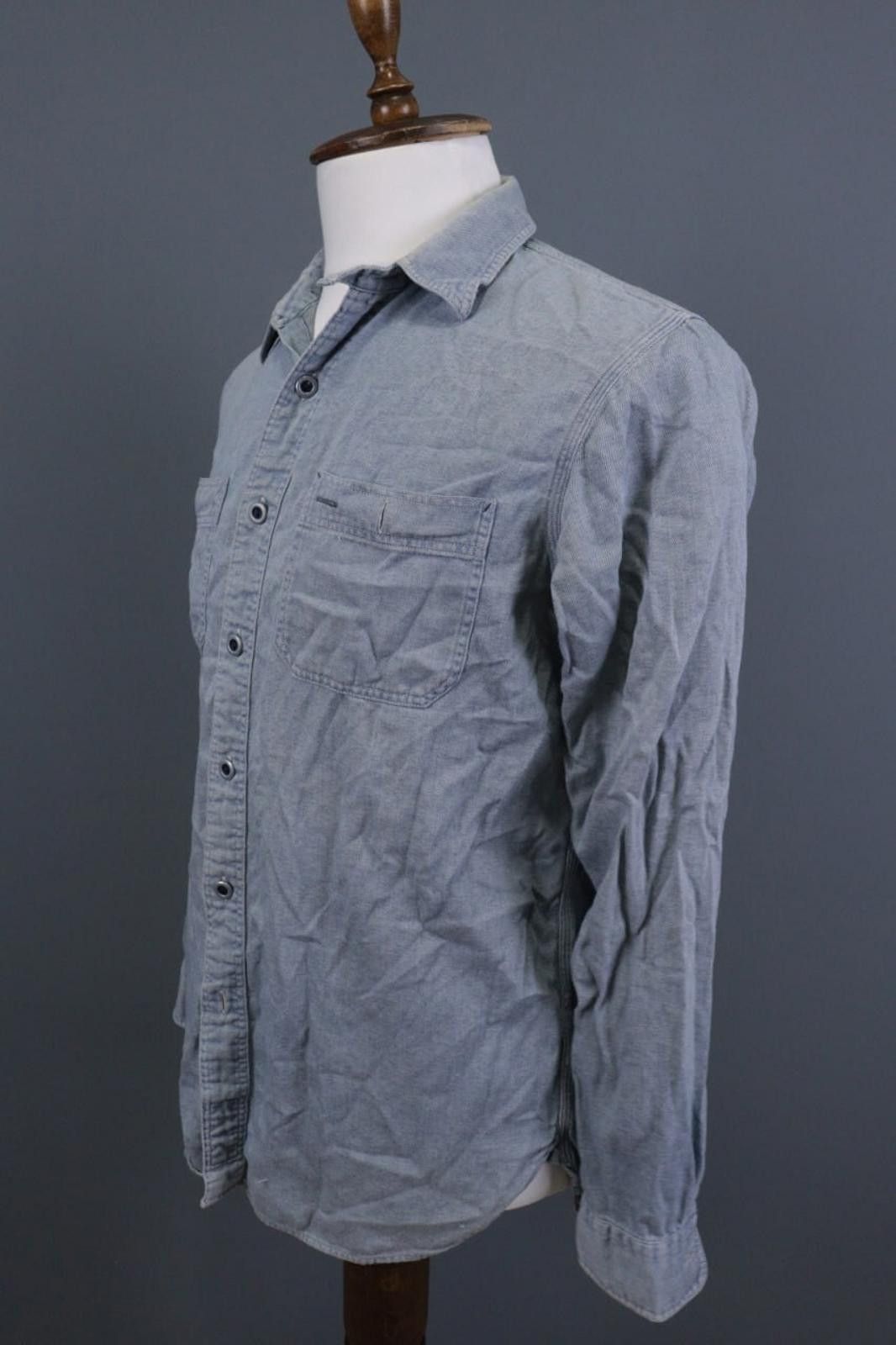 Polo Ralph Lauren Ralph Lauren Double RL Blue Denim Pockets Flanel Shirt M Size US M / EU 48-50 / 2 - 7 Thumbnail