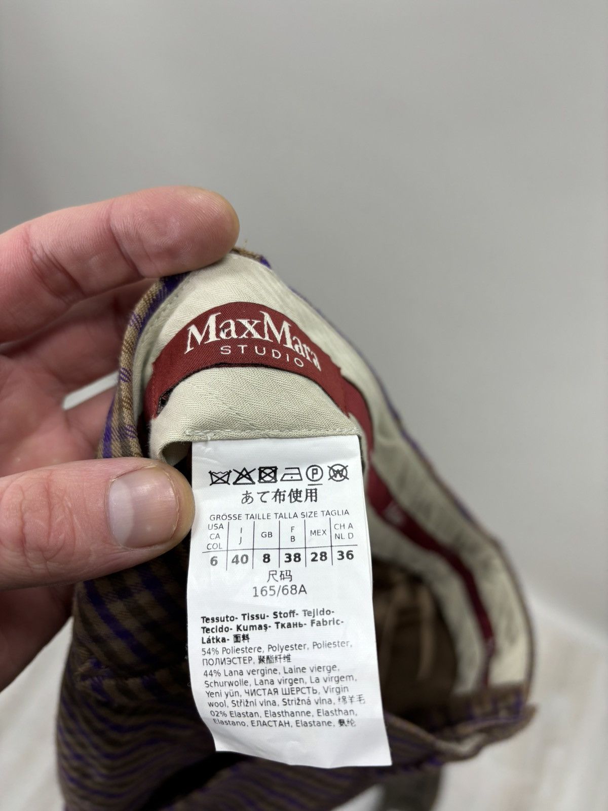 Max Mara Womens pants Max Mara Size 6 Color Multicolor Size 28" / US 6 / IT 42 - 6 Thumbnail