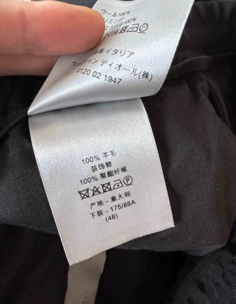 Dior dior casual black wool pants with logo Size US 44 / EU 60 - 6 Thumbnail