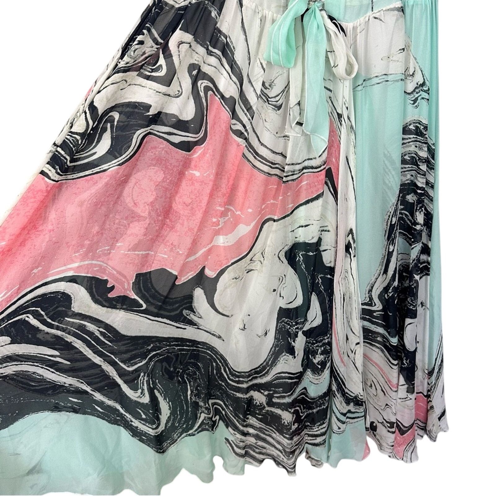 Diane von Furstenberg Diane Von Furstenberg Jolie Turquoise Silk Dress Size 2 Size XS / US 0-2 / IT 36-38 - 7 Thumbnail