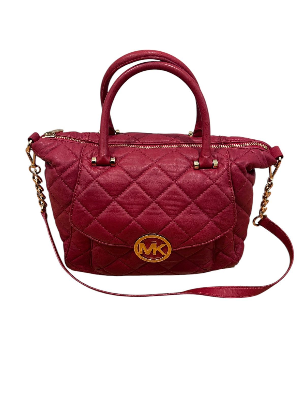 Michael Kors Michael Kors Red Quilted Leather handbag Crossbody bag Size ONE SIZE - 5 Thumbnail