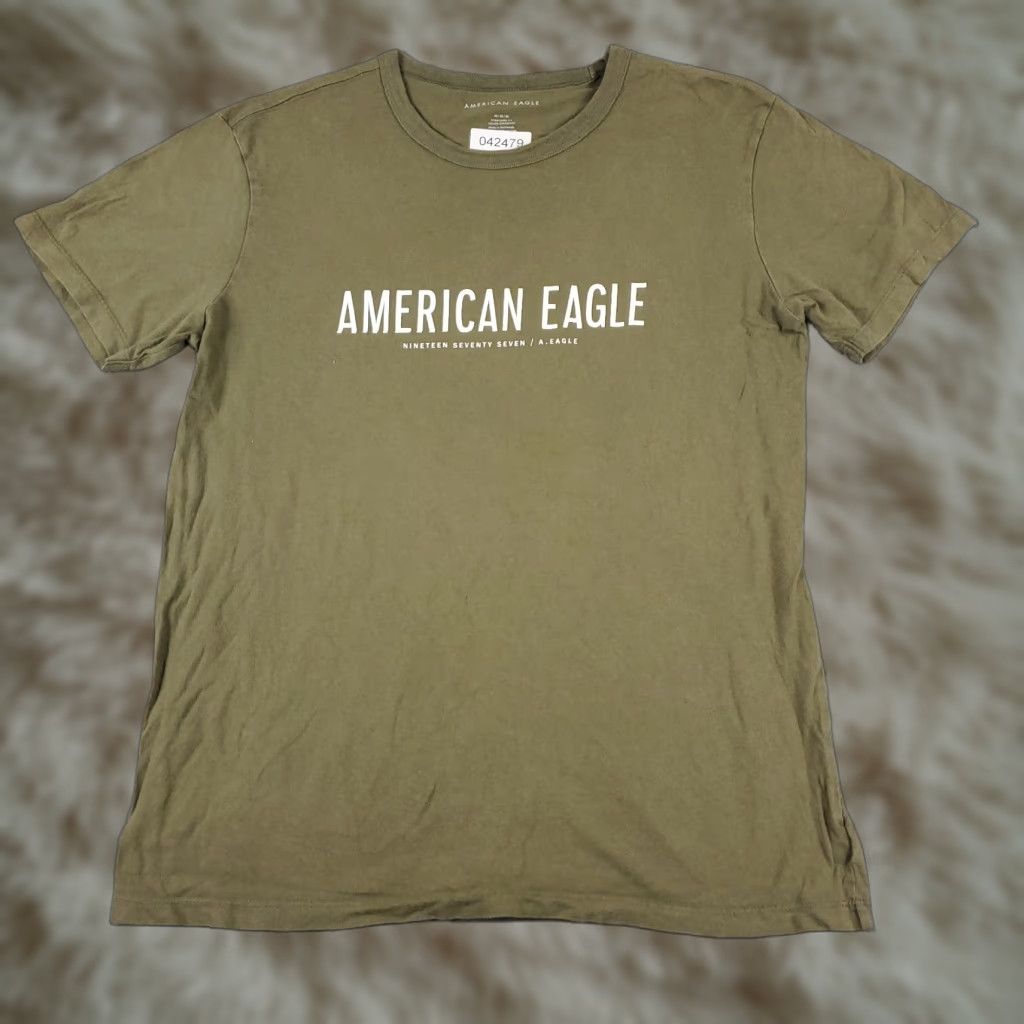 American Eagle Outfitters American Eagle Casual T-Shirt Men’s Medium Beige Short Sleeve Crew Neck Size US M / EU 48-50 / 2 - 1 Thumbnail