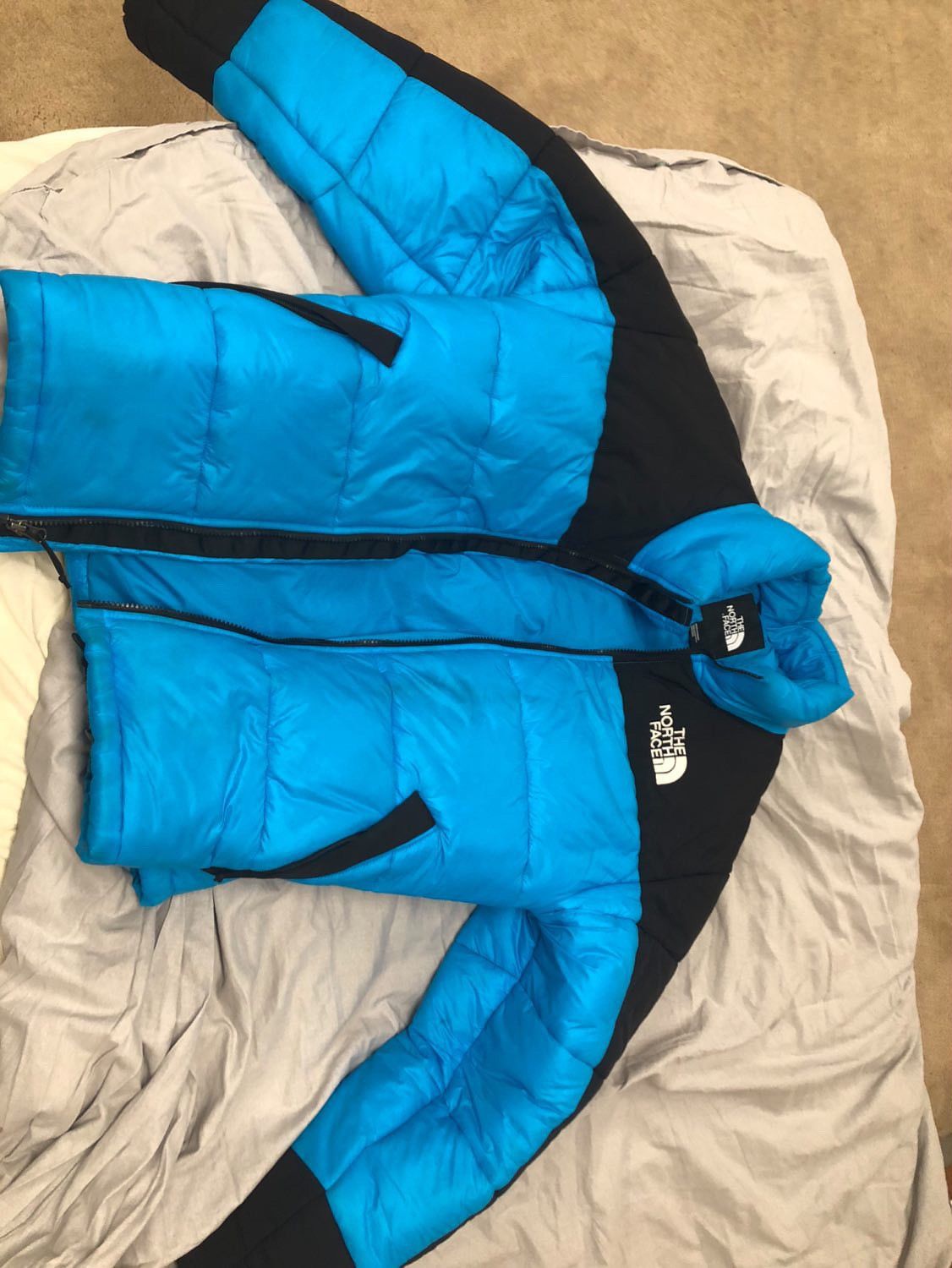 image of The North Face Himalayan Down Parka - Meridian Blue in Meridien Blue, Men's (Size Large)