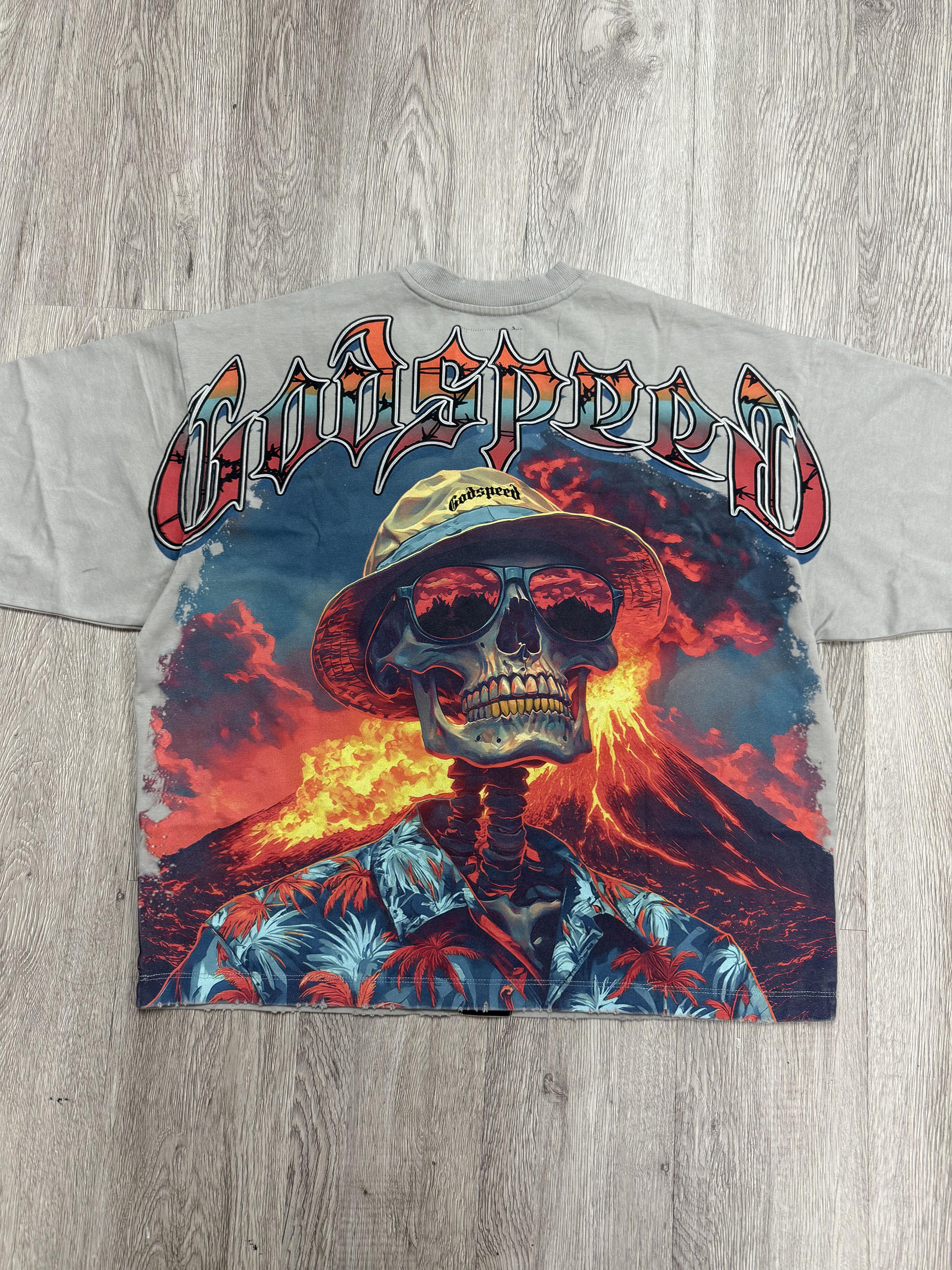 Godspeed Godspeed Natural Disaster Tee Stone Wash Size US XS / EU 42 / 0 - 2 Thumbnail