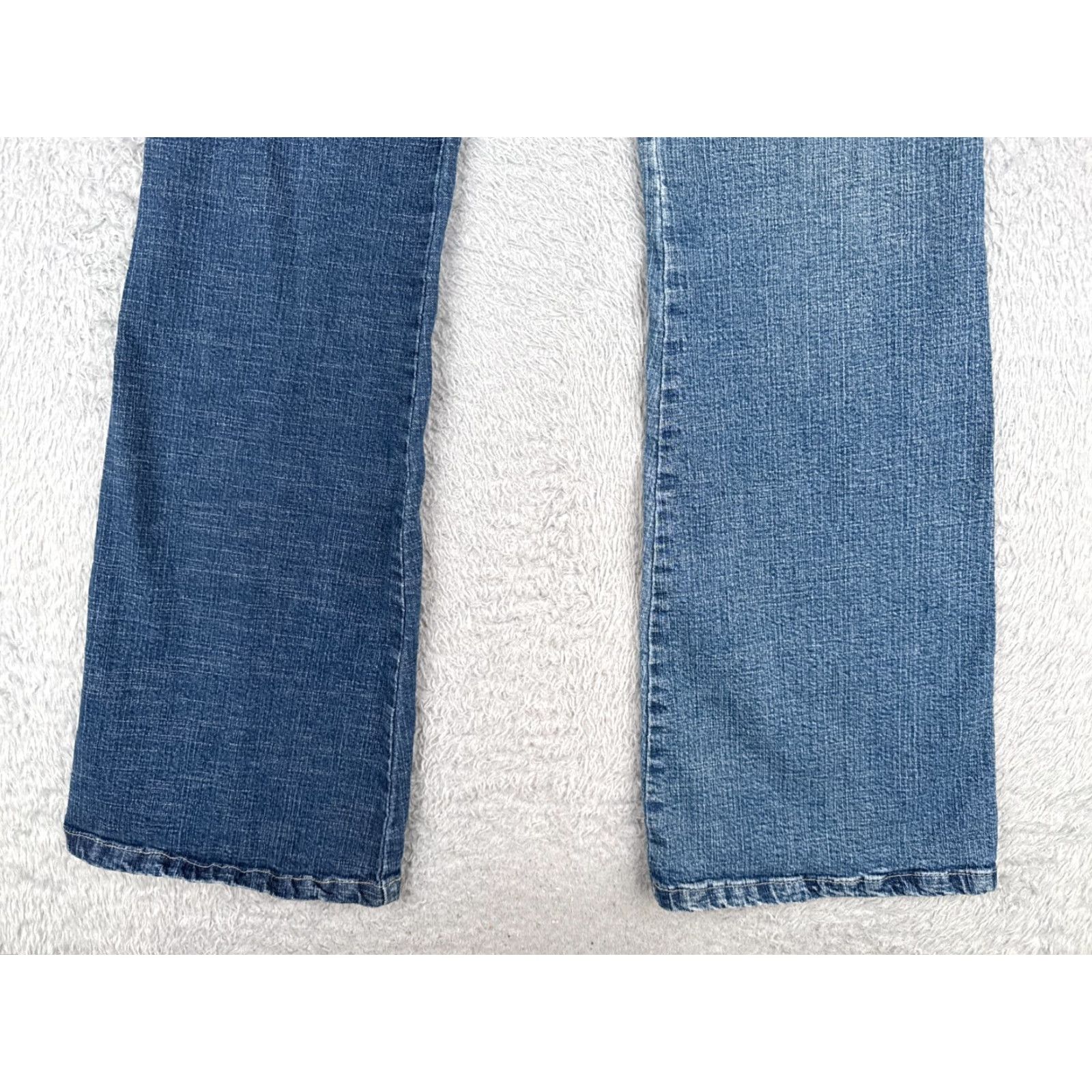 Vintage Big Seven Jeans Womens Flared Jeans 24 Blue Denim Distressed Low Rise 24x32 US Party Vintage: No Size 42" / US 20 - 2 Thumbnail