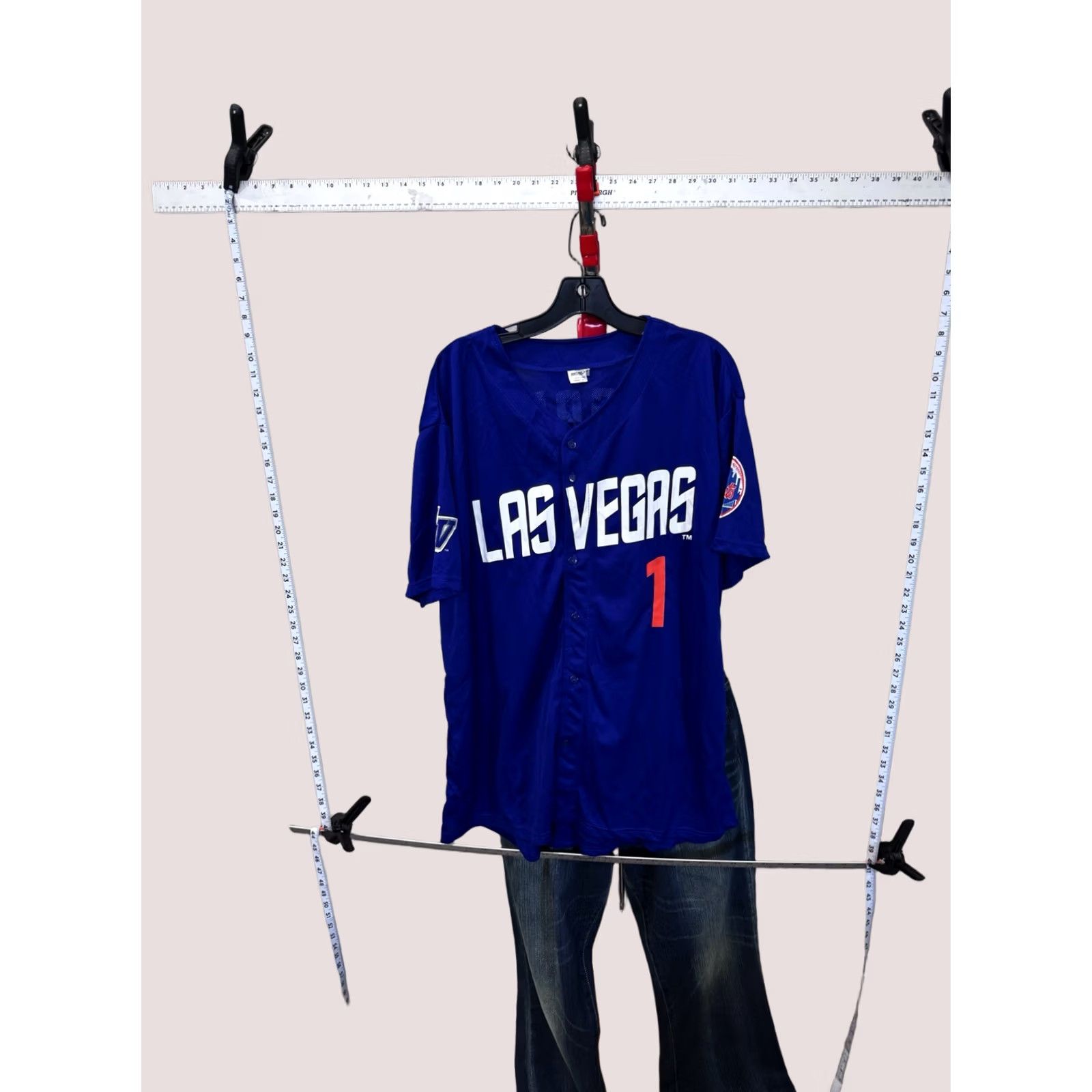 Vintage Las Vegas Minor League Baseball JERSEY SHIRT XL Rosario Mens Size US XL / EU 56 / 4 - 1 Thumbnail