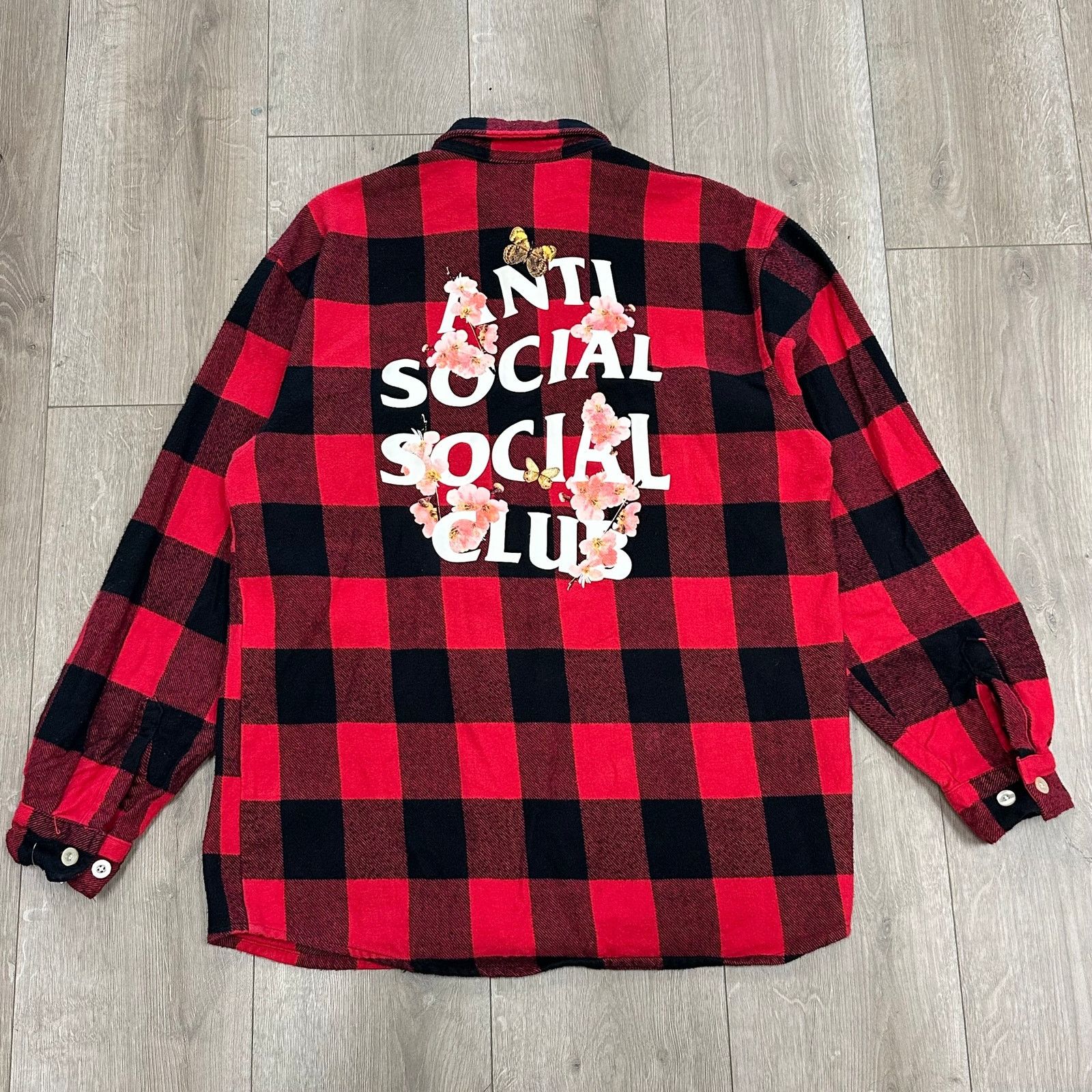 Anti Social Social Club FW21 Anti Social Social Club Floral Flannel Button Up Shirt Size US L / EU 52-54 / 3 - 1 Thumbnail