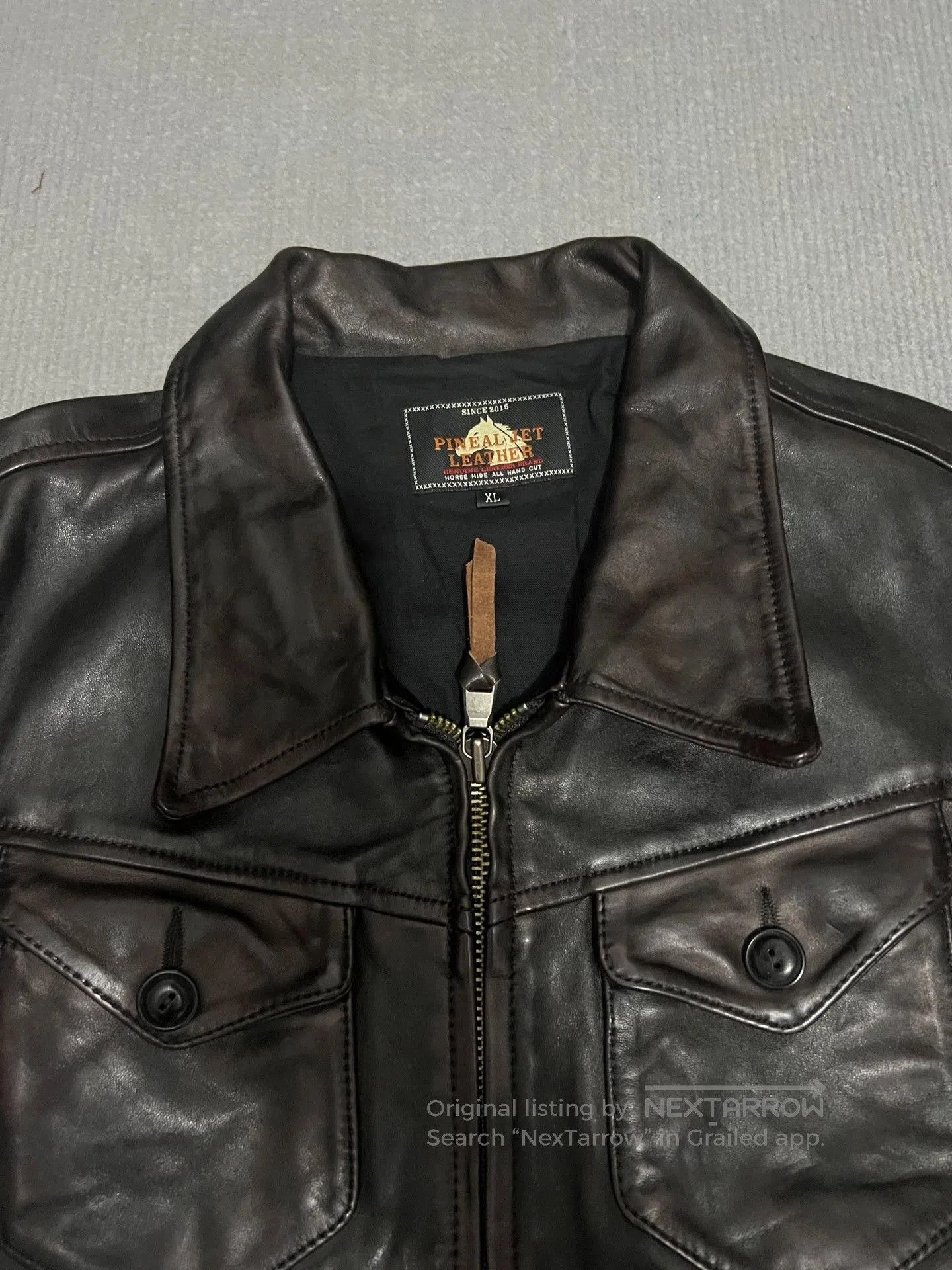 RRL Ralph Lauren Men's Leather Jacket XL Size. Size US XL / EU 56 / 4 - 2 Thumbnail