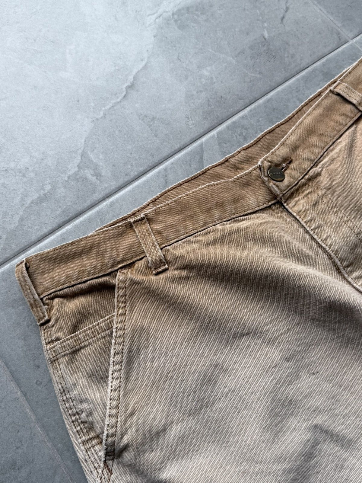 Carhartt Vintage Carhartt Brown Faded Carpenter Work Pants Size US 38 / EU 54 - 9 Thumbnail