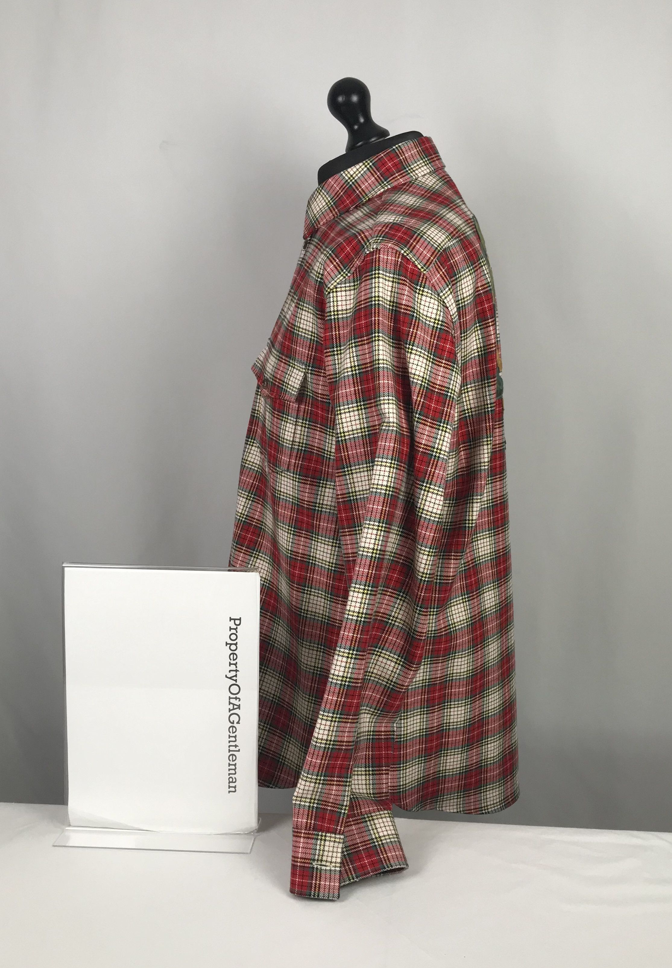 Gucci Gucci Snake Plaid Shirt Size US L / EU 52-54 / 3 - 4 Thumbnail