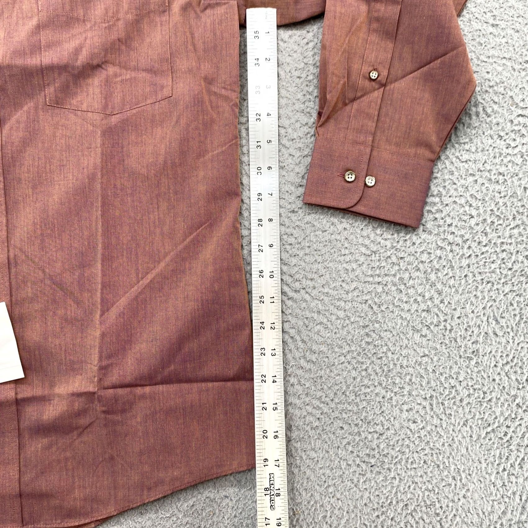 Stafford Stafford Iridescent Button Up Boardcloth Mens Sz 15 Multicolor Shirt - New Size US M / EU 48-50 / 2 - 6 Thumbnail