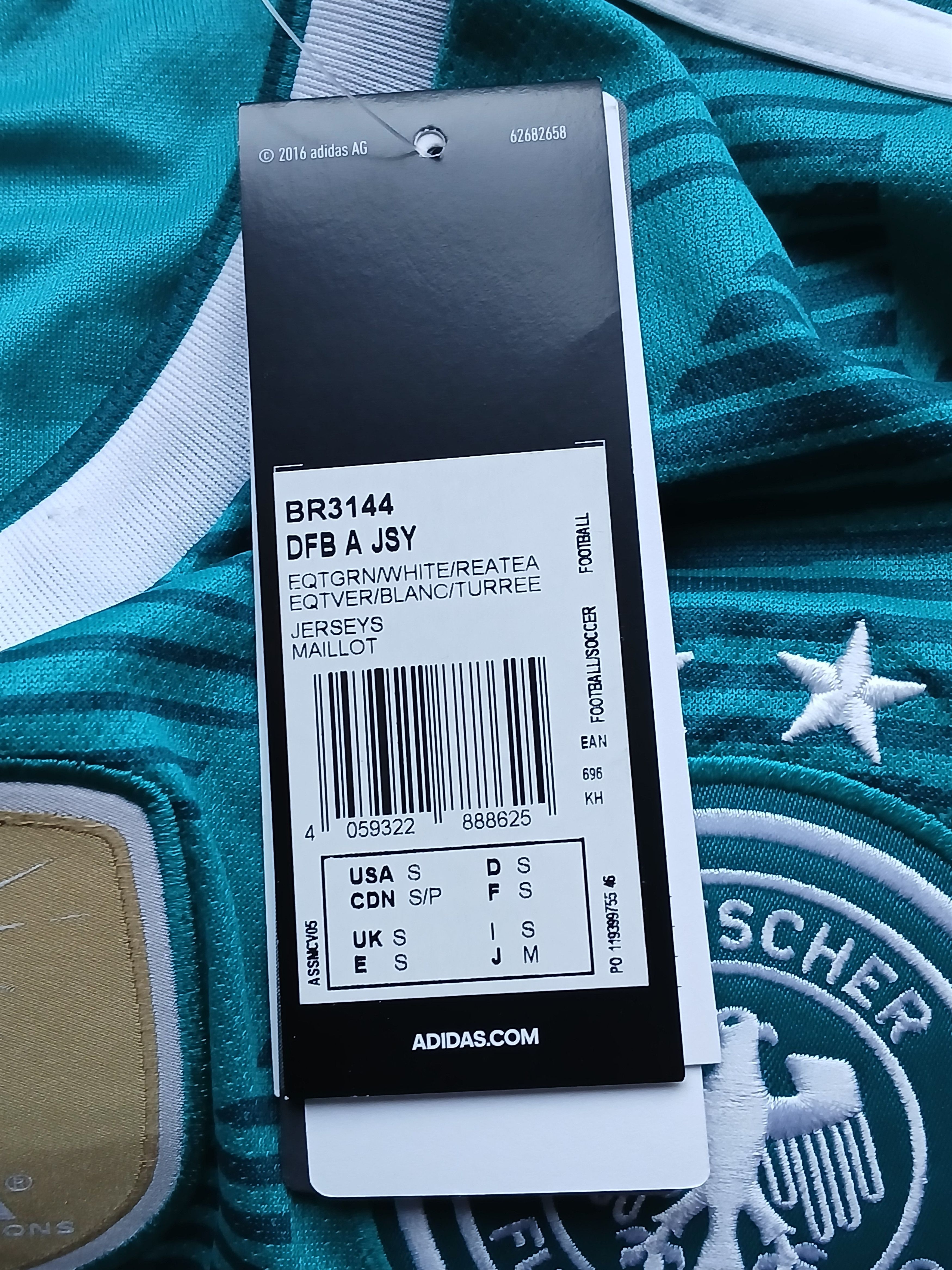 Adidas New Germany National Football Team 18/19 Away Jersey T-Shirt Size US S / EU 44-46 / 1 - 13 Thumbnail