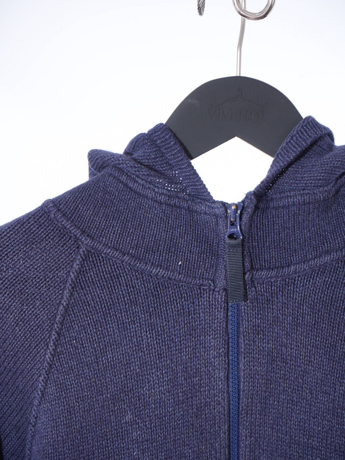 Giorgio Armani Armani Jeans Big Logo Wool Luxury Zip Hoodie fits L-XL Size US XXL / EU 58 / 5 - 3 Thumbnail