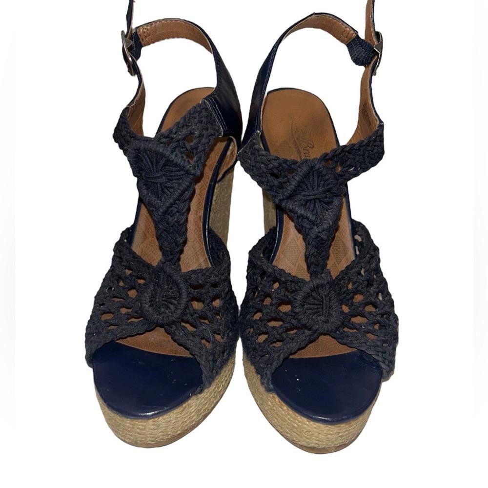 Lucky Brand Lucky Brand l Navy Rilo Macrame Wedge 8 Size US 8 / IT 38 - 2 Thumbnail