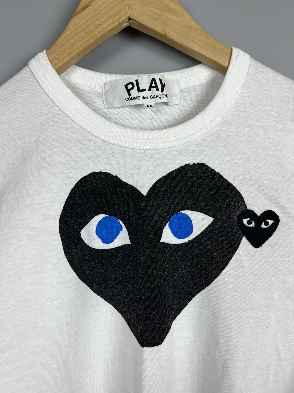 Comme des Garcons (S-M) Play Comme des Garçons tee logo hearts Size US M / EU 48-50 / 2 - 5 Thumbnail