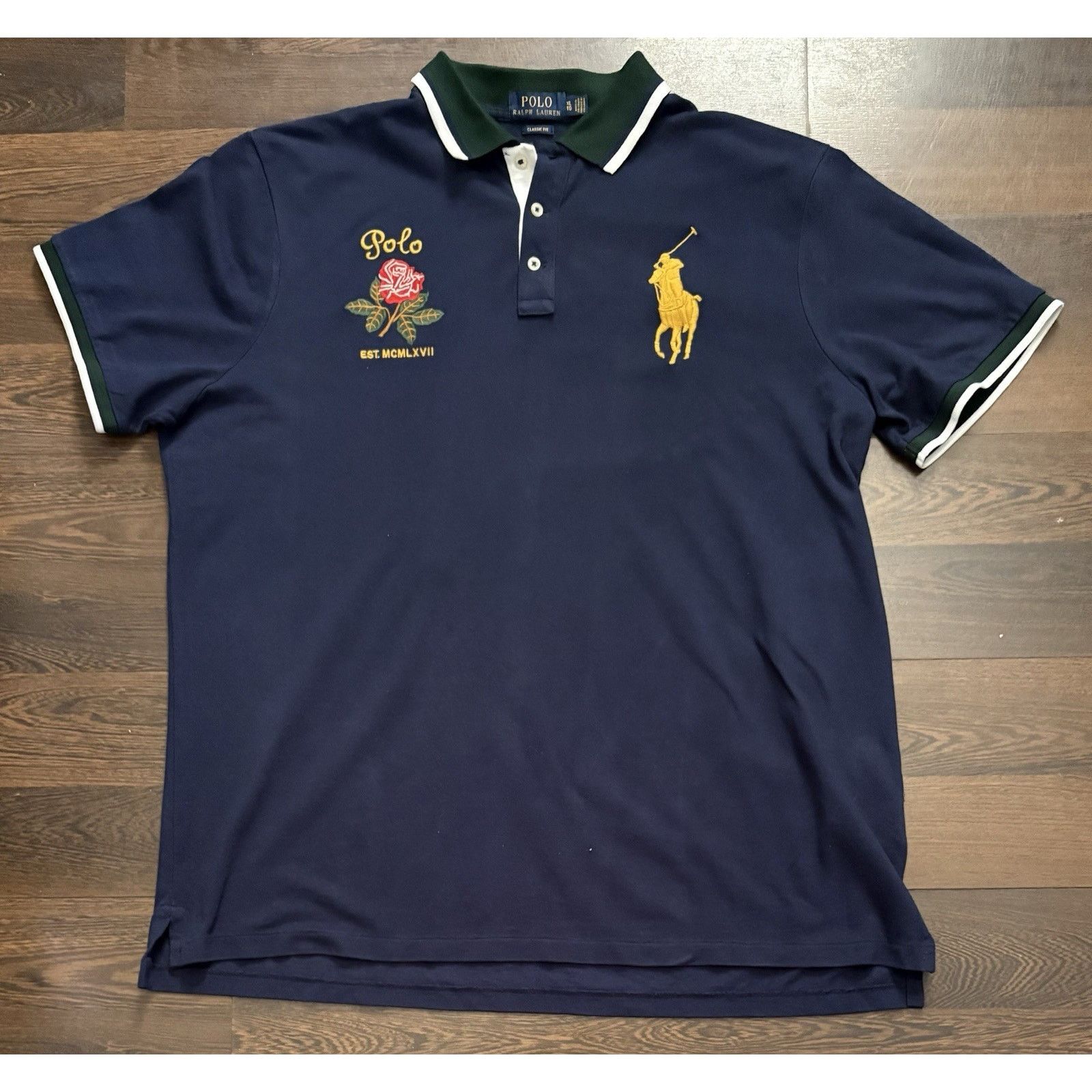 Polo Ralph Lauren Polo Ralph Lauren Crest Big Pony Classic-Fit Flag Crest Shrt Size US XL / EU 56 / 4 - 1 Thumbnail